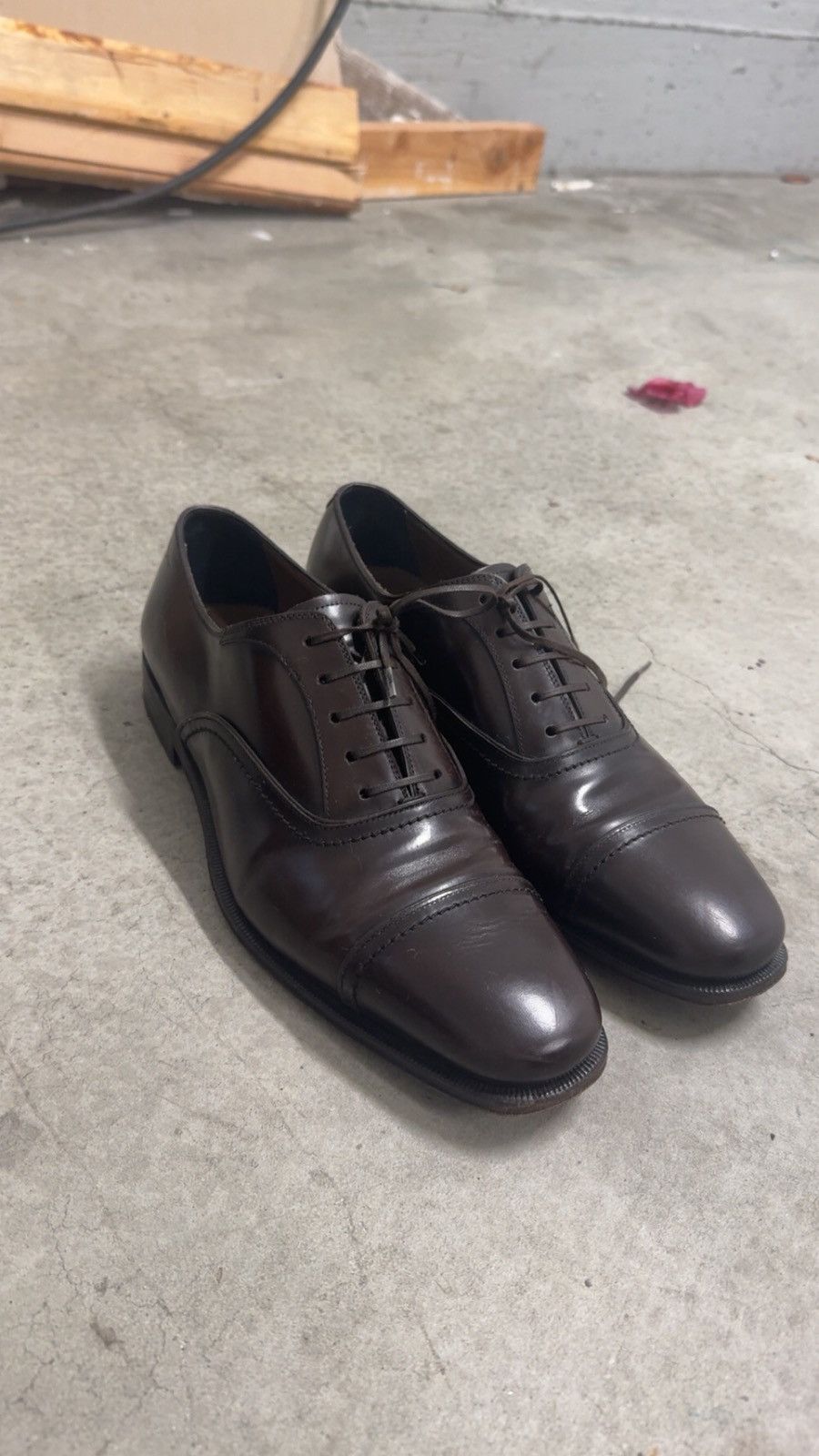 Salvatore Ferragamo Ferragamo Captoe Oxfords Size US 9 / EU 42 - 2 Thumbnail