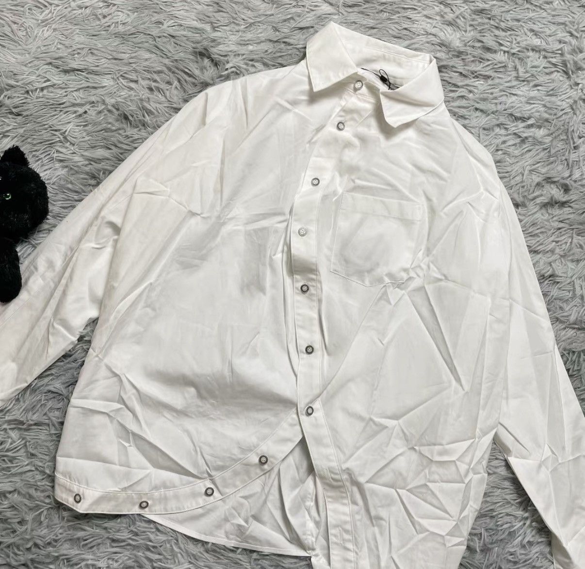 ANREALAGE Anrealage Unique Button White Shirt J29 Size US S / EU 44-46 / 1 - 2 Thumbnail