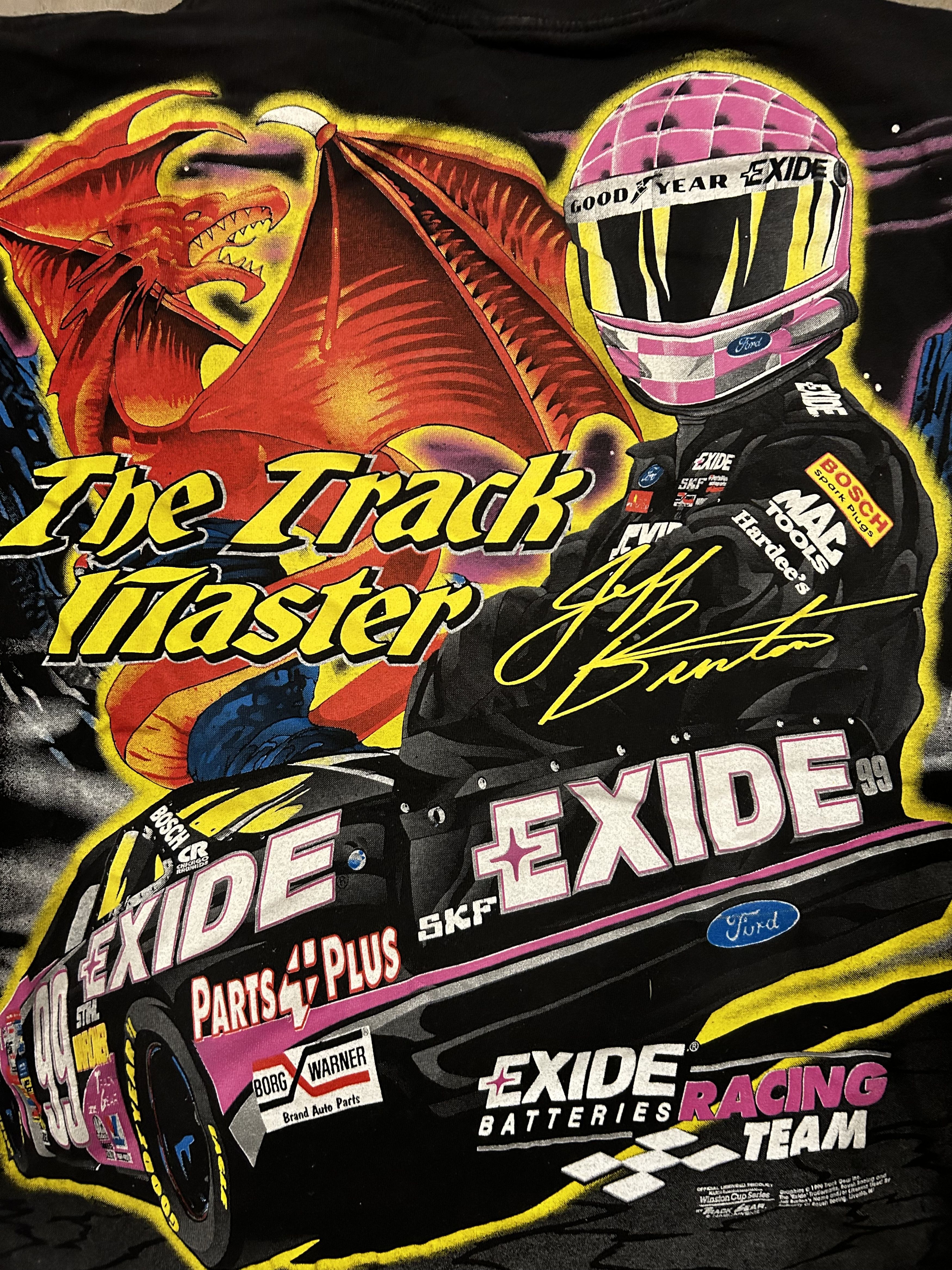 Tultex Vintage Jeff Burton by Track Master Knight NASCAR Shirt Sz L Size US L / EU 52-54 / 3 - 6 Thumbnail