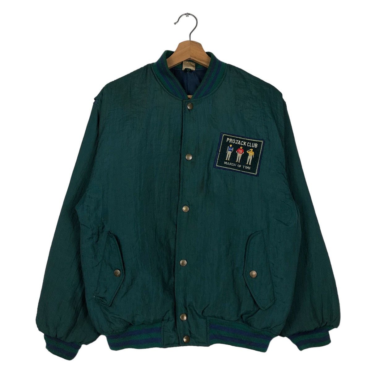 Hysteric Glamour 🔥Vintage Bomber Jacket Projack Club Big Logo Cartoon Size US S / EU 44-46 / 1 - 1 Thumbnail