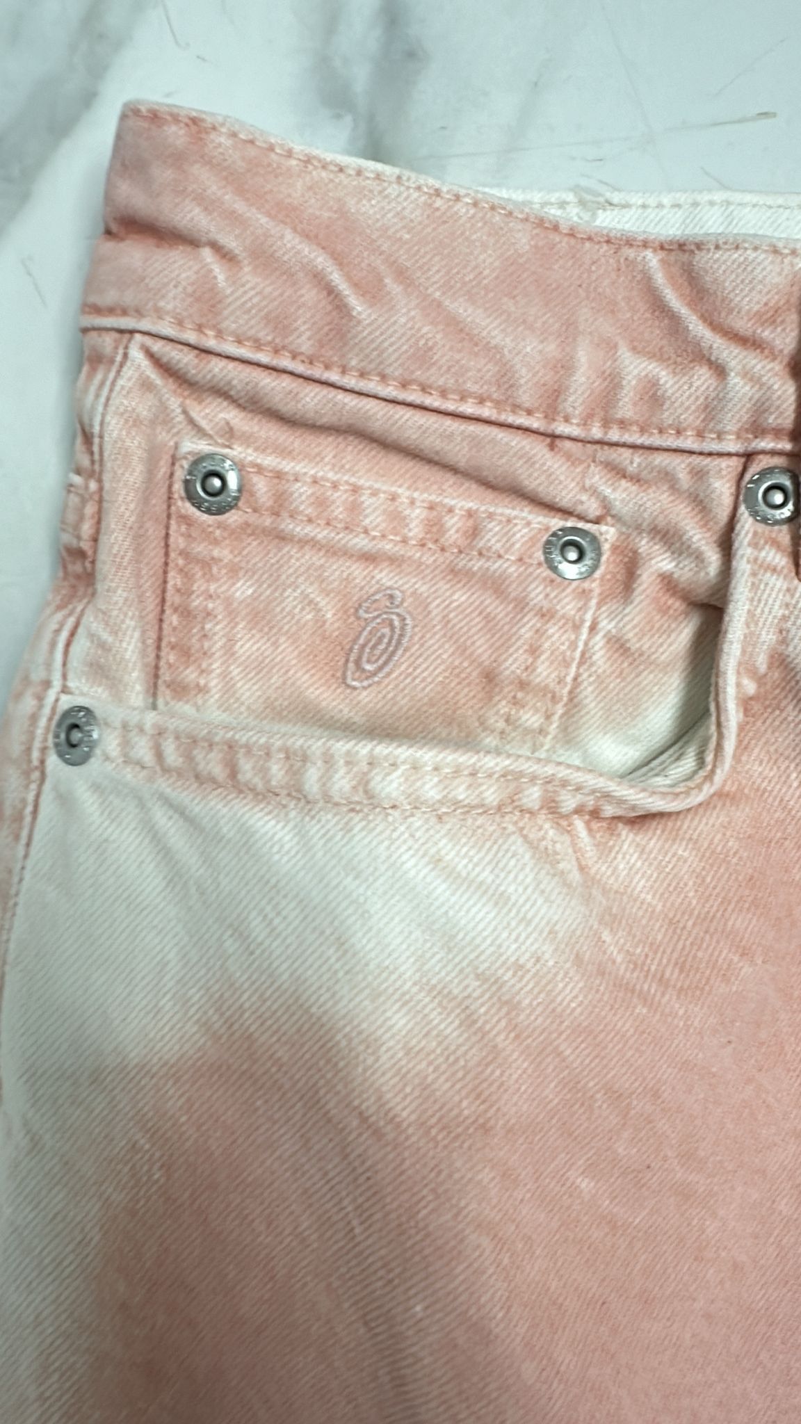 Stussy Stussy Spray Dye Big OL' Jeans "Faded Pink" Size 28 Size US 28 / EU 44 - 4 Thumbnail
