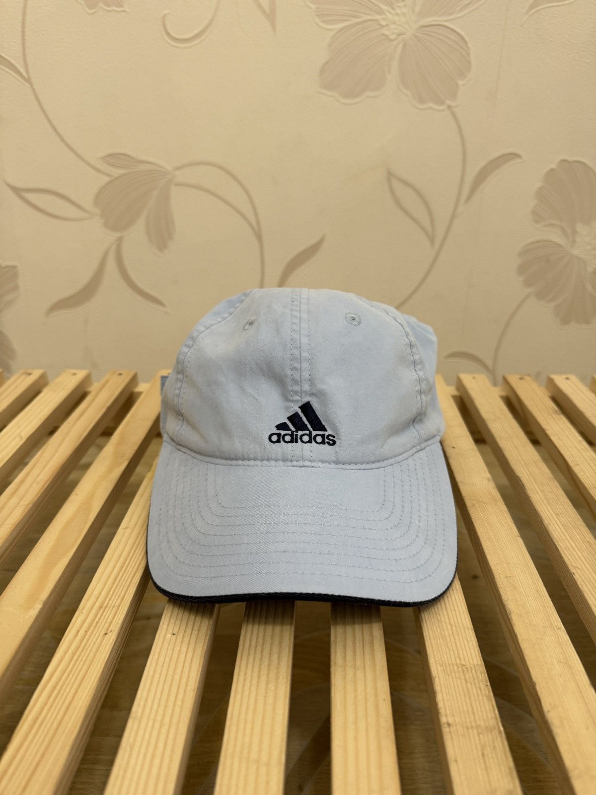Adidas Adidas headwear vintage y2k blue double logo baseball cap Size ONE SIZE - 2 Thumbnail