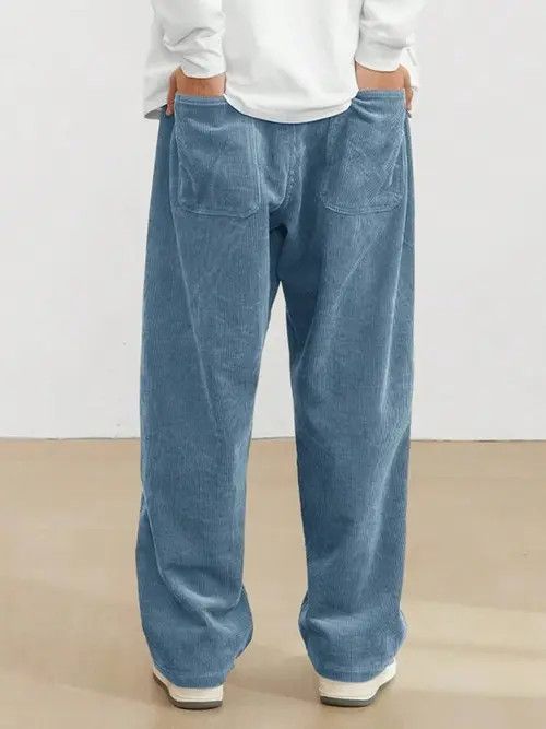 Japanese Brand corduroy Straight-Leg Pants Casual fit trousers Size US 32 / EU 48 - 3 Thumbnail