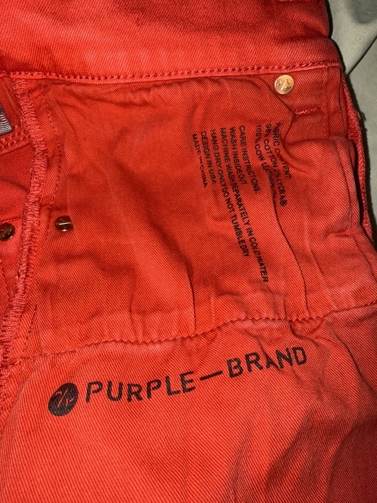 Purple Brand Size 31 Red & ripped purple jeans Size US 31 - 9 Thumbnail