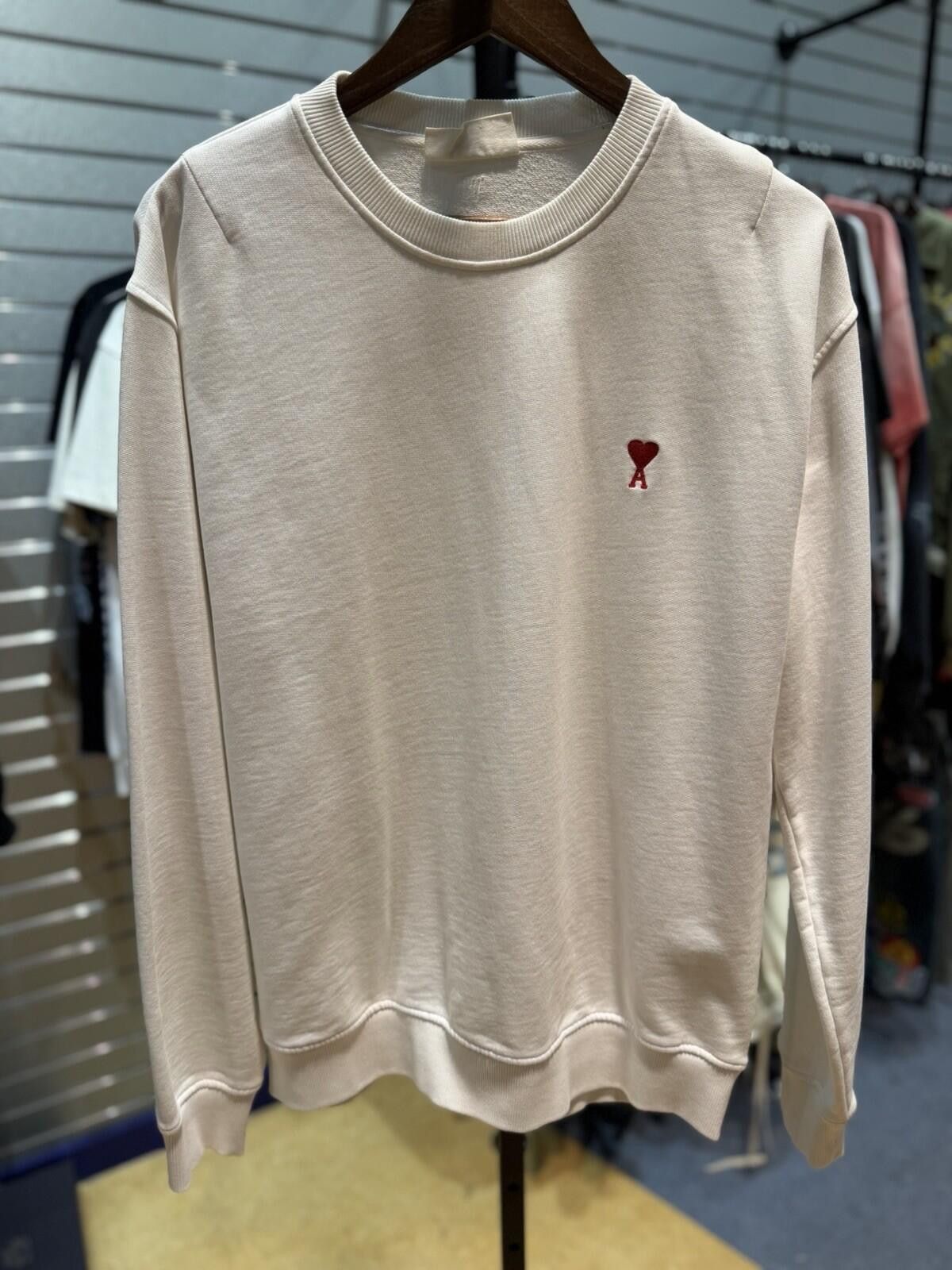 AMI Ami Paris Alexandre Mattiussi White Wool Sweatshirt Medium Size US M / EU 48-50 / 2 - 1 Thumbnail