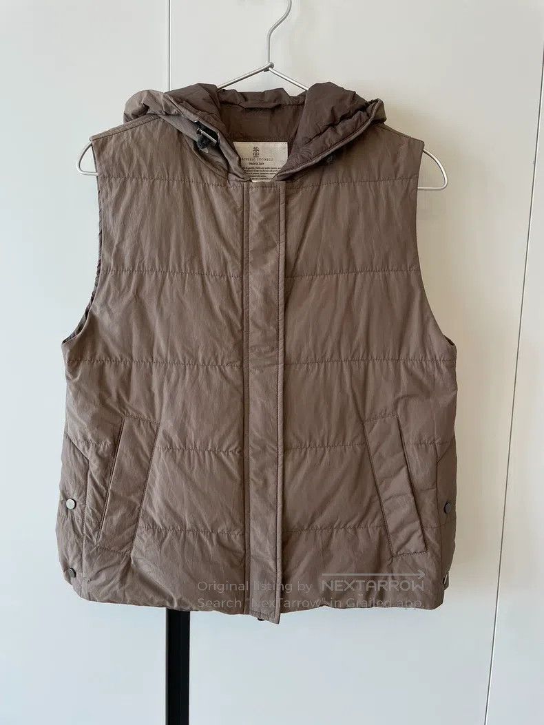 Brunello Cucinelli Brunello Cucinelli Ladies Down Hooded Vest Size XS / US 0-2 / IT 36-38 - 2 Thumbnail