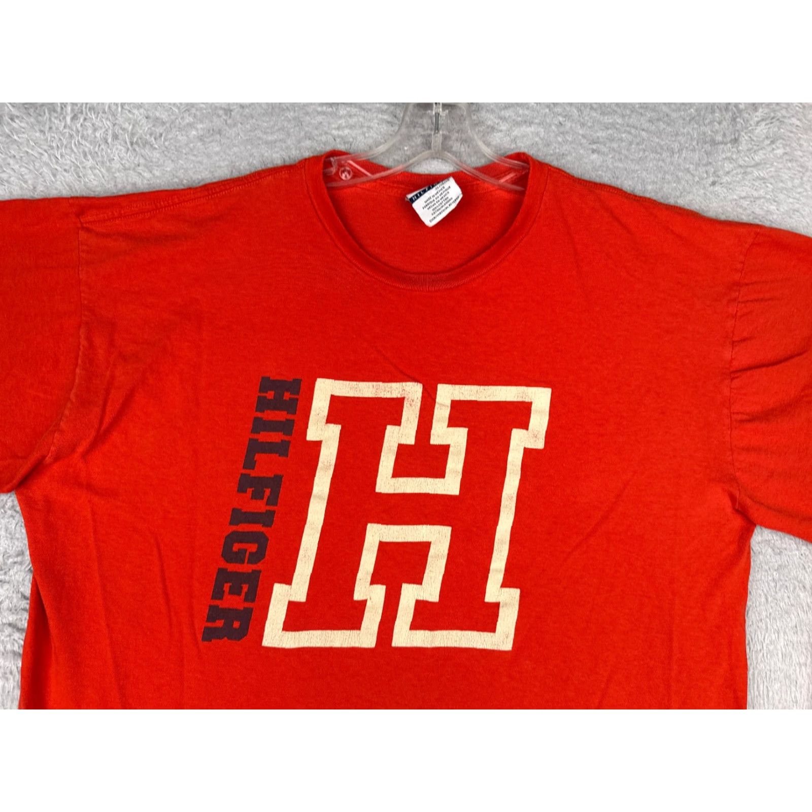 Tommy Hilfiger Tommy Hilfiger Shirt Adult Extra Large Red Long Sleeve Crew Neck Cotton Size US XL / EU 56 / 4 - 4 Thumbnail