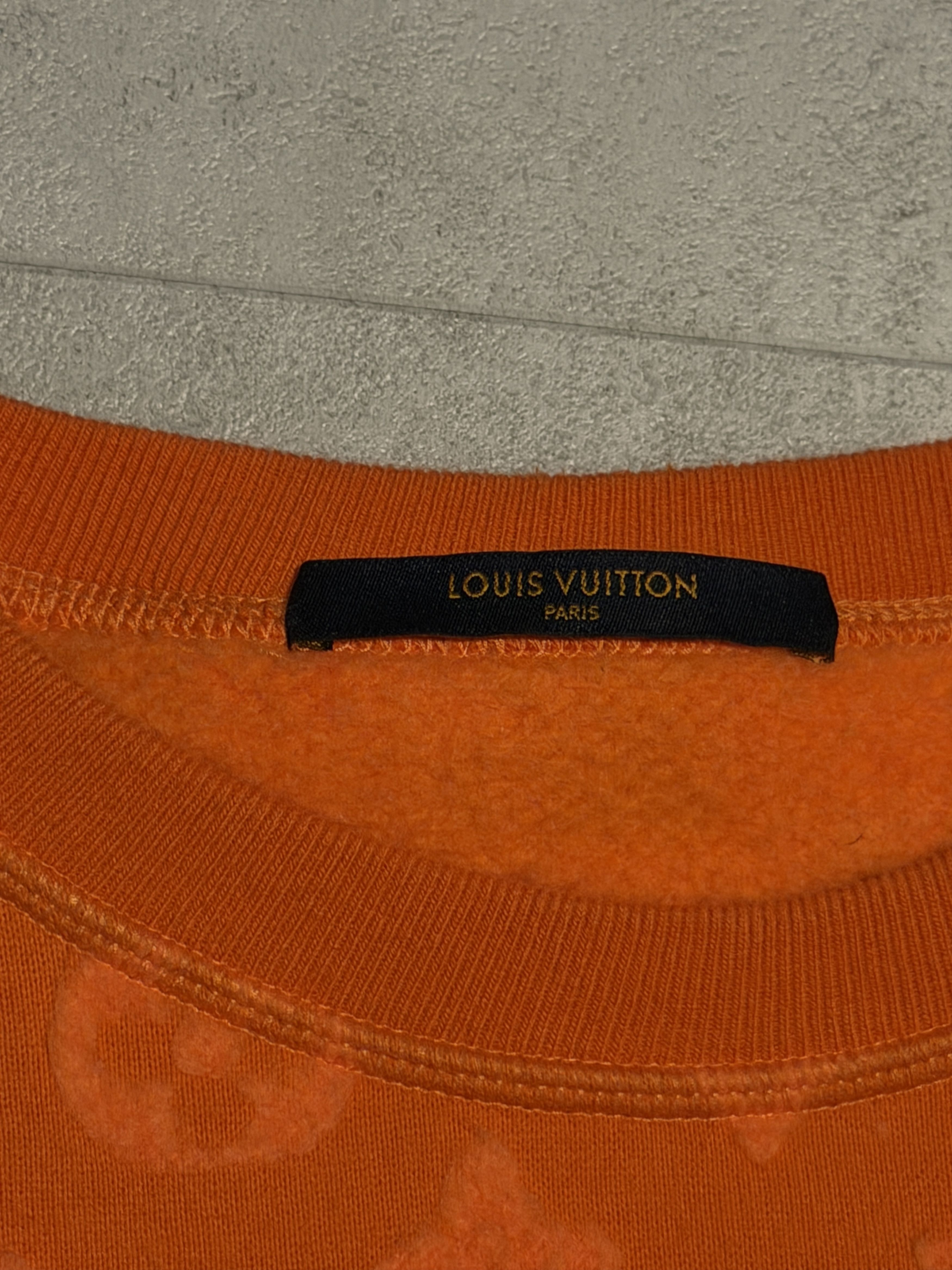 Louis Vuitton Louis Vuitton Orange Monogram Jacquard Crewneck Sweatshirt Size US M / EU 48-50 / 2 - 2 Thumbnail
