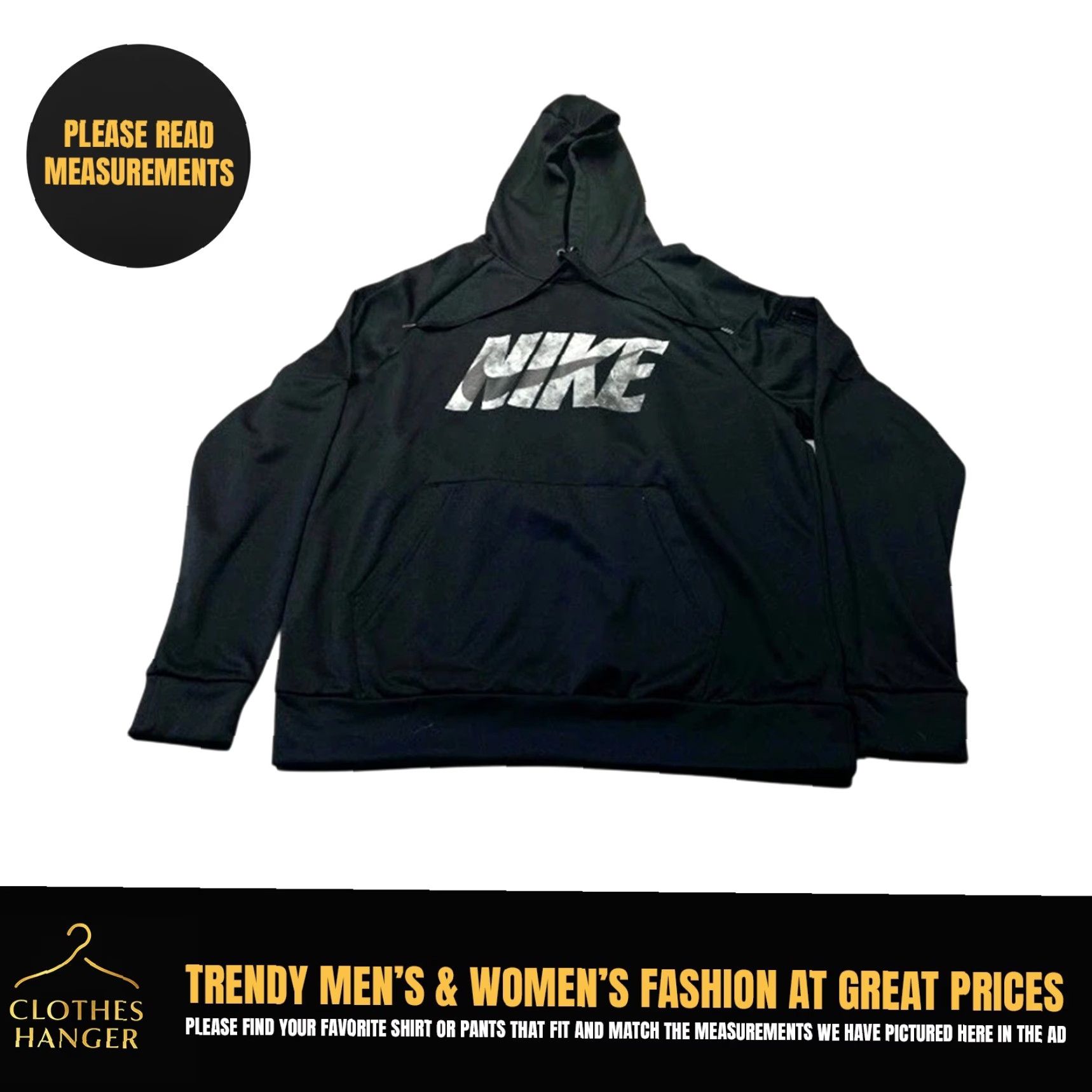 Nike Nike Therma-Fit Men's Large Training Hoodie DQ4842-416 Black Pullover Gray Logo Size US L / EU 52-54 / 3 - 2 Thumbnail