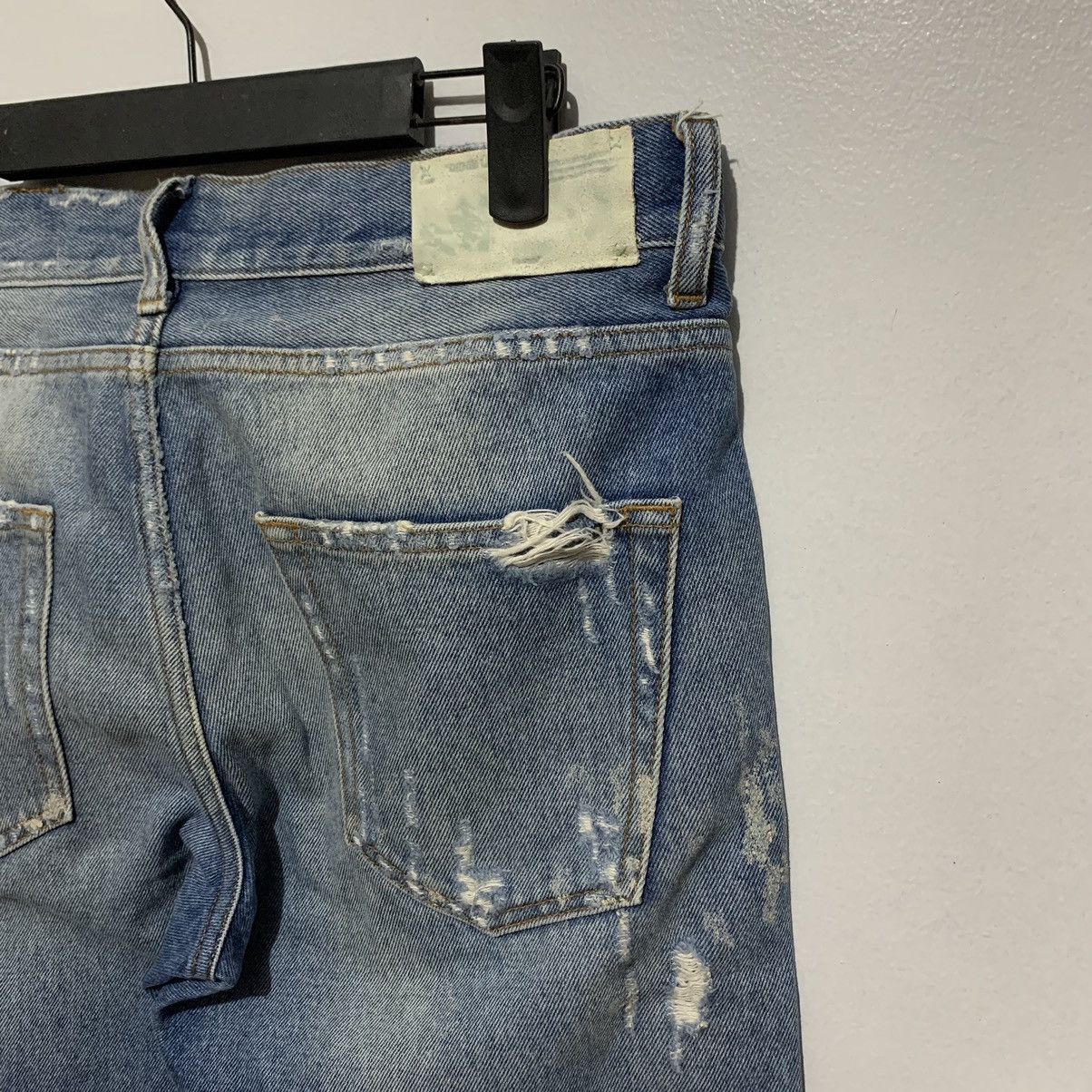 Off-White Off-White "Cropped Fit" OG Diagonal Stripe Denim Jeans Size US 30 / EU 46 - 11 Thumbnail