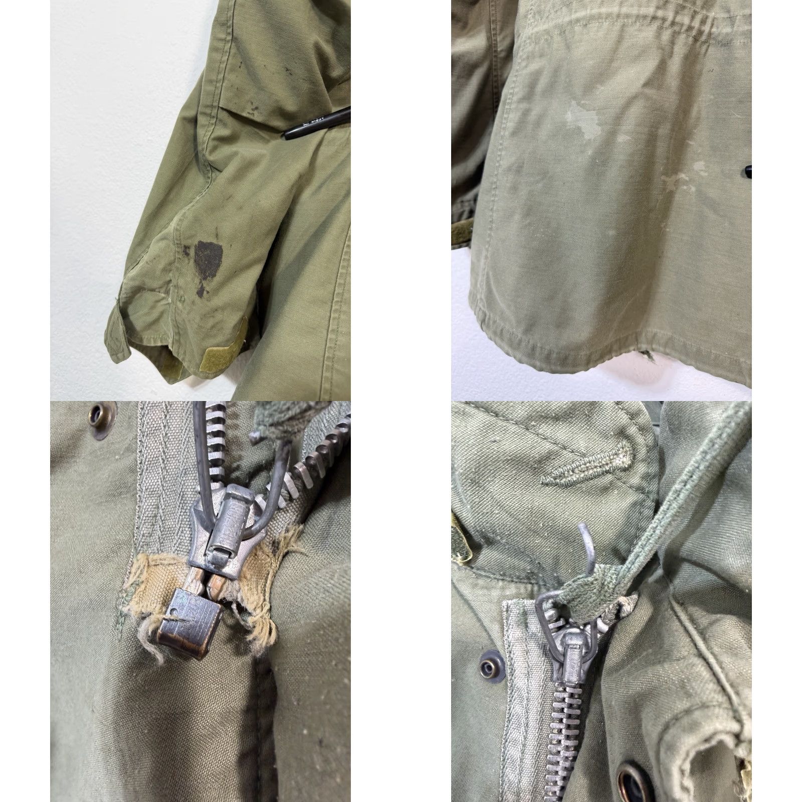 Olive VINTAGE OG 107 M65 Olive Green Cold Weather Coat Army Military Mens Medium Long Size US M / EU 48-50 / 2 - 9 Thumbnail