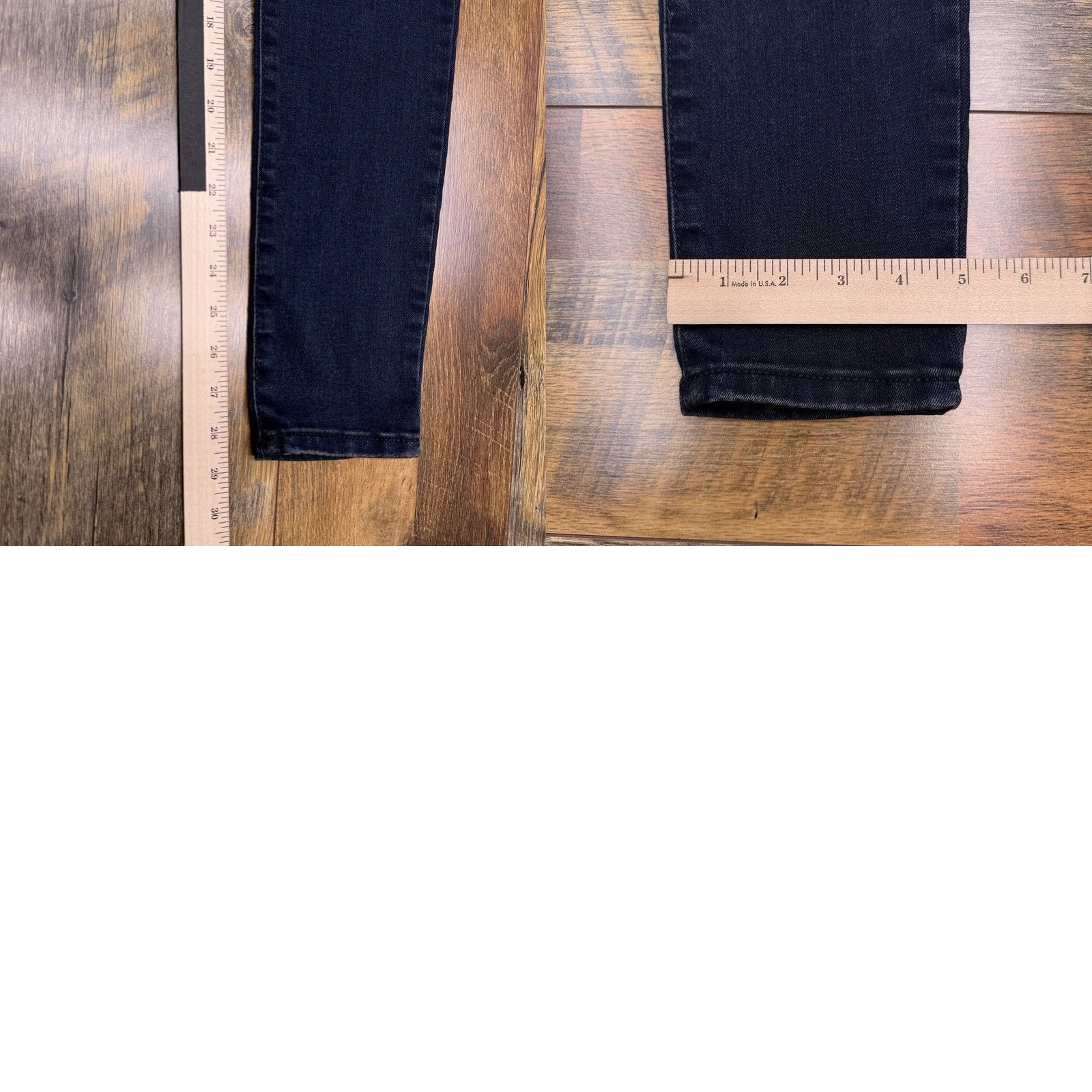 Vintage Falls Creek Jeans Womens 4 Skinny High Rise Blue Denim Stretch 5-Pocket Logo Zip 28.5in Inseam Slim Regular Cotton Blend NWT City 90s? Size 27" / US 4 / IT 40 - 9 Thumbnail