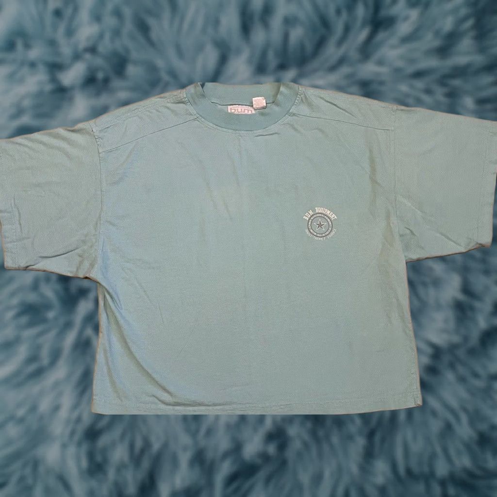 Vintage VINTAGE B.U.M. Equipment Shirt Mens L Green 90s Graphic Tee Surf Beach Vaporwave 80s Grunge Boxy Crop Fit Size US L / EU 52-54 / 3 - 1 Thumbnail