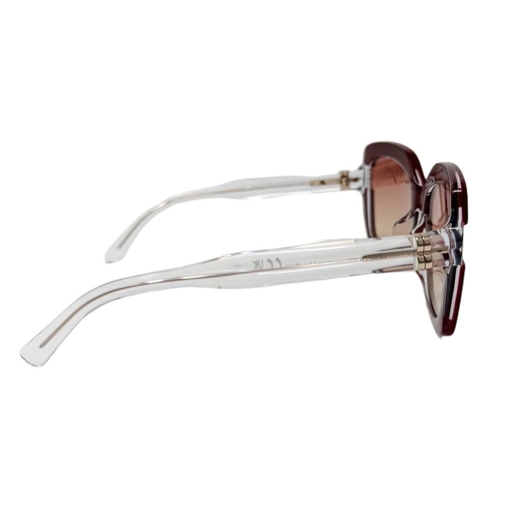 Bally Bally Oversized Square Butterfly Sunglasses Bordeaux w/ case Size ONE SIZE - 7 Thumbnail