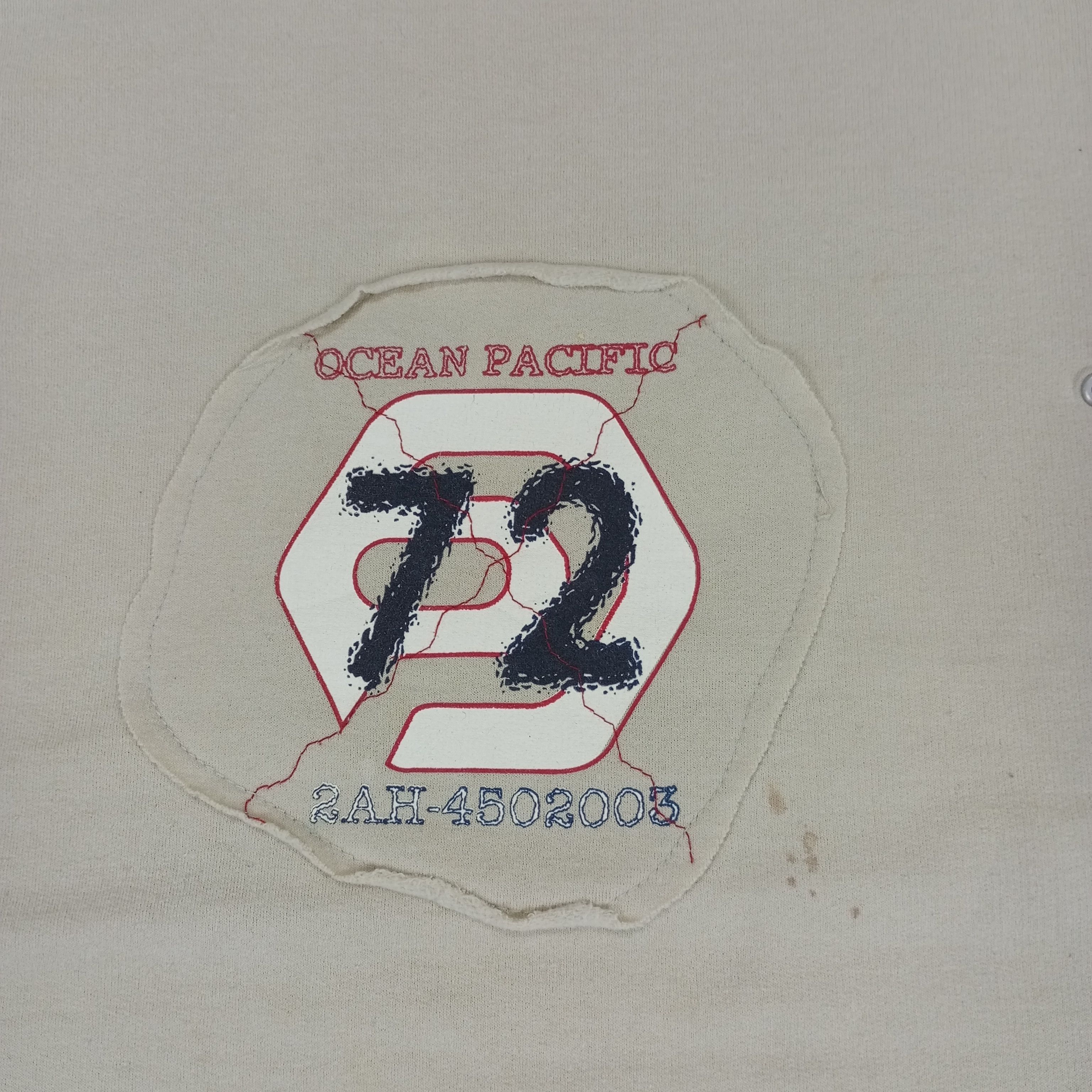 Ocean Pacific × Vintage Ocean Pacific Center Design Skater Surfing Style Sweatshirt Size US M / EU 48-50 / 2 - 2 Thumbnail