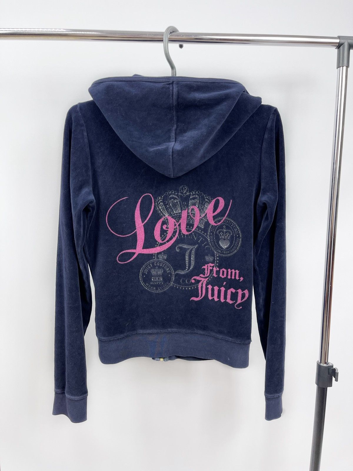 Juicy Couture Juicy Couture Full Zip Long Sleeve Hoodie Blue Size S Women Size S / US 4 / IT 40 - 1 Thumbnail