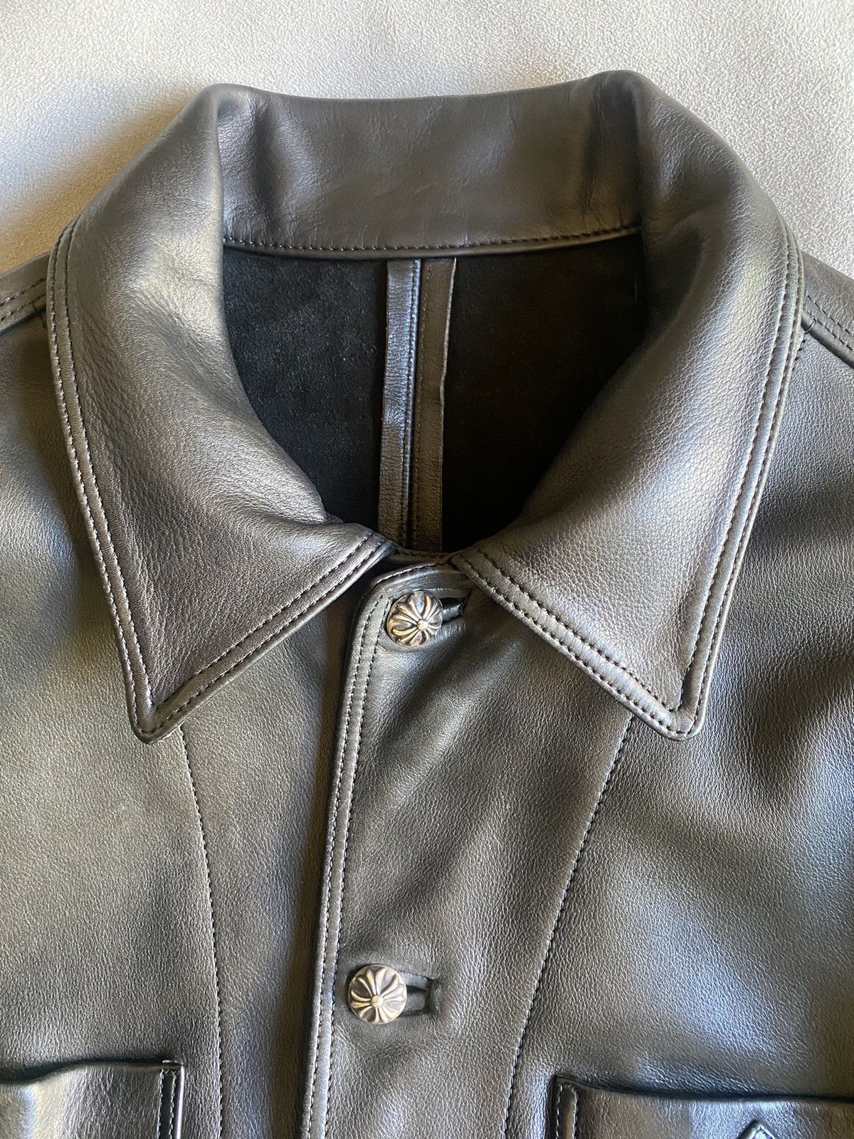 Chrome Hearts vintage leather jacket