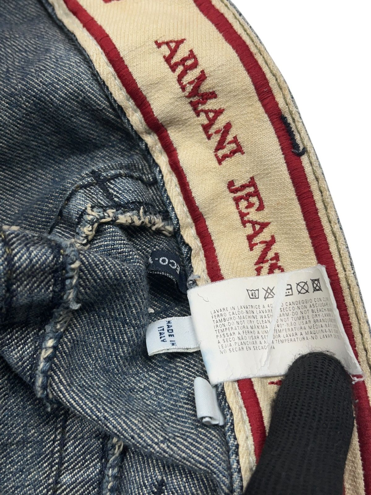 Armani Vintage Armani Flared Low Rise Jeans Indigo Series 005 Size US 32 / EU 48 - 12 Thumbnail
