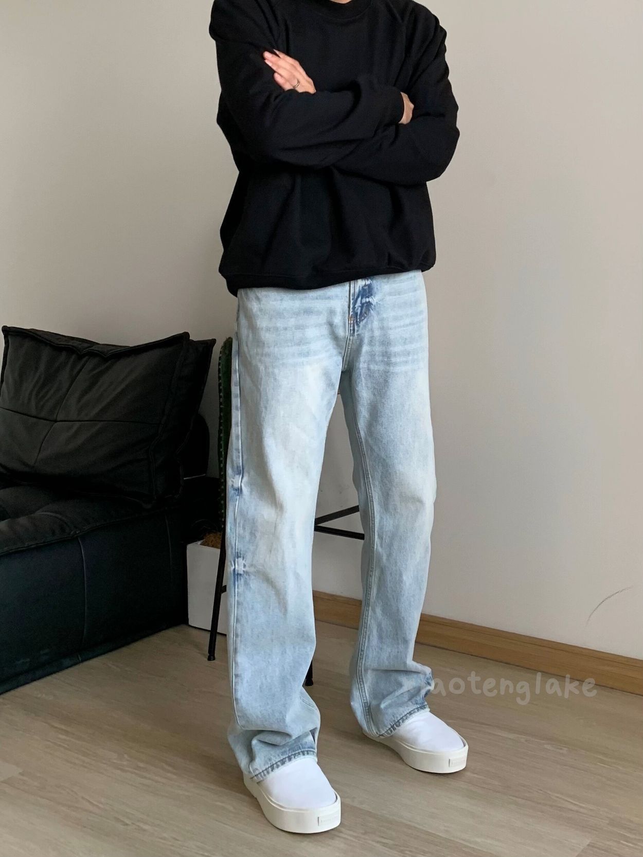 Jean × Vintage washed faded cleanfit yuppie y2k bootcut jeans Size US 30 / EU 46 - 4 Thumbnail