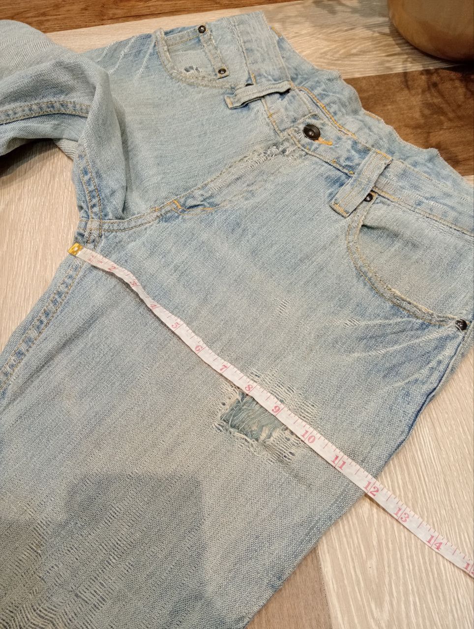 JUN MEN JAPANESE JUNMEN DISTRESSED JEANS - SIZE L Size US 34 / EU 50 - 22 Thumbnail