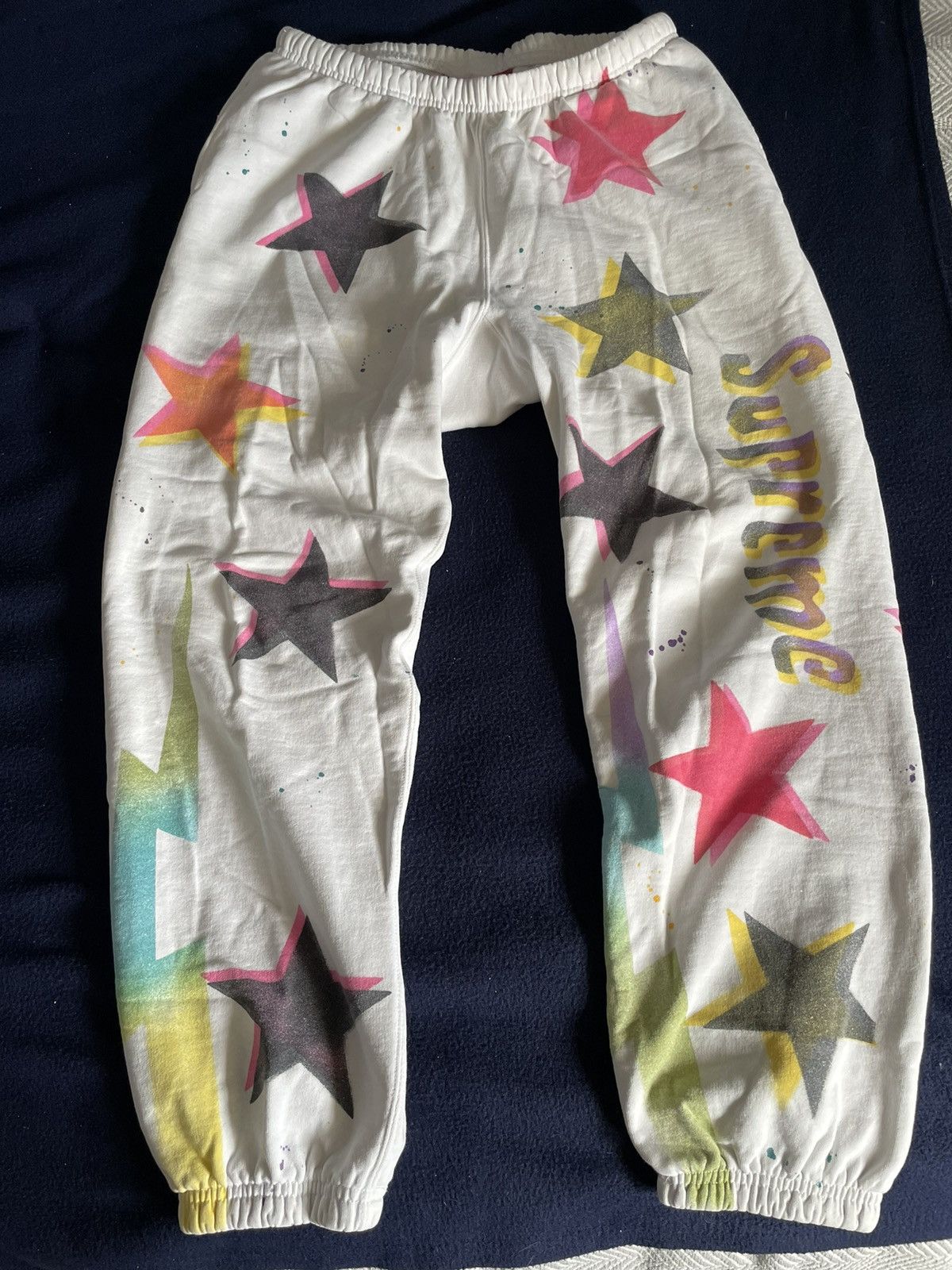 Supreme Supreme Gonz Stars Sweatpants White Medium SS21 2021