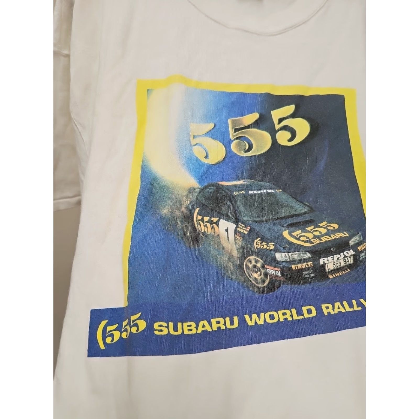 Vintage VINTAGE Subaru Racing Rally Team 555 Shirt Sweatshirt L Blue Embroidery 90s Mens Size US L / EU 52-54 / 3 - 4 Thumbnail
