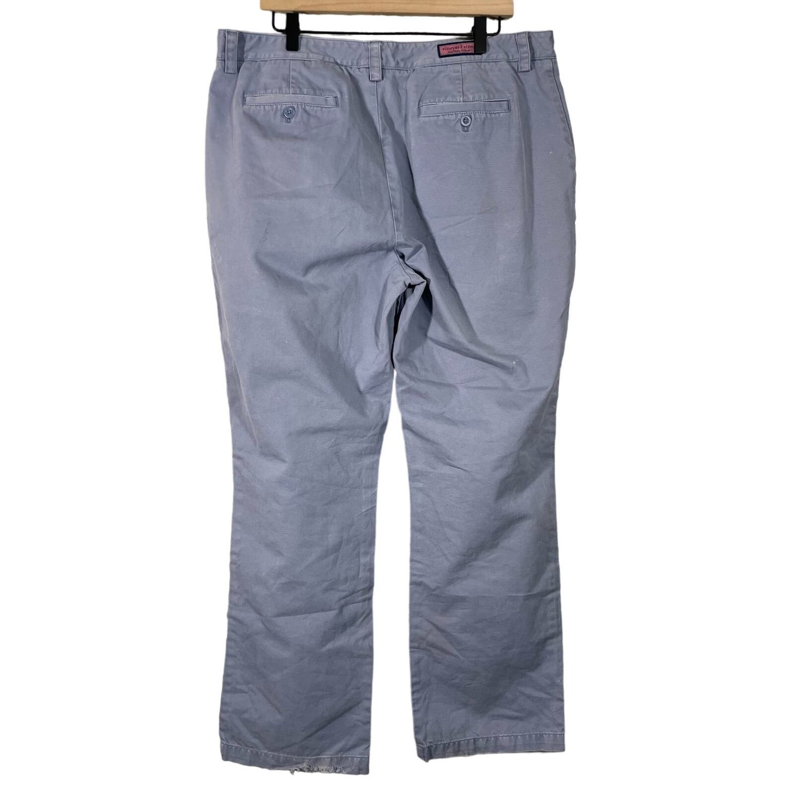 Vineyard Vines Vineyard Vines Men's Collegiate Pants Gray Chinos - Size 38 Size US 38 / EU 54 - 7 Thumbnail