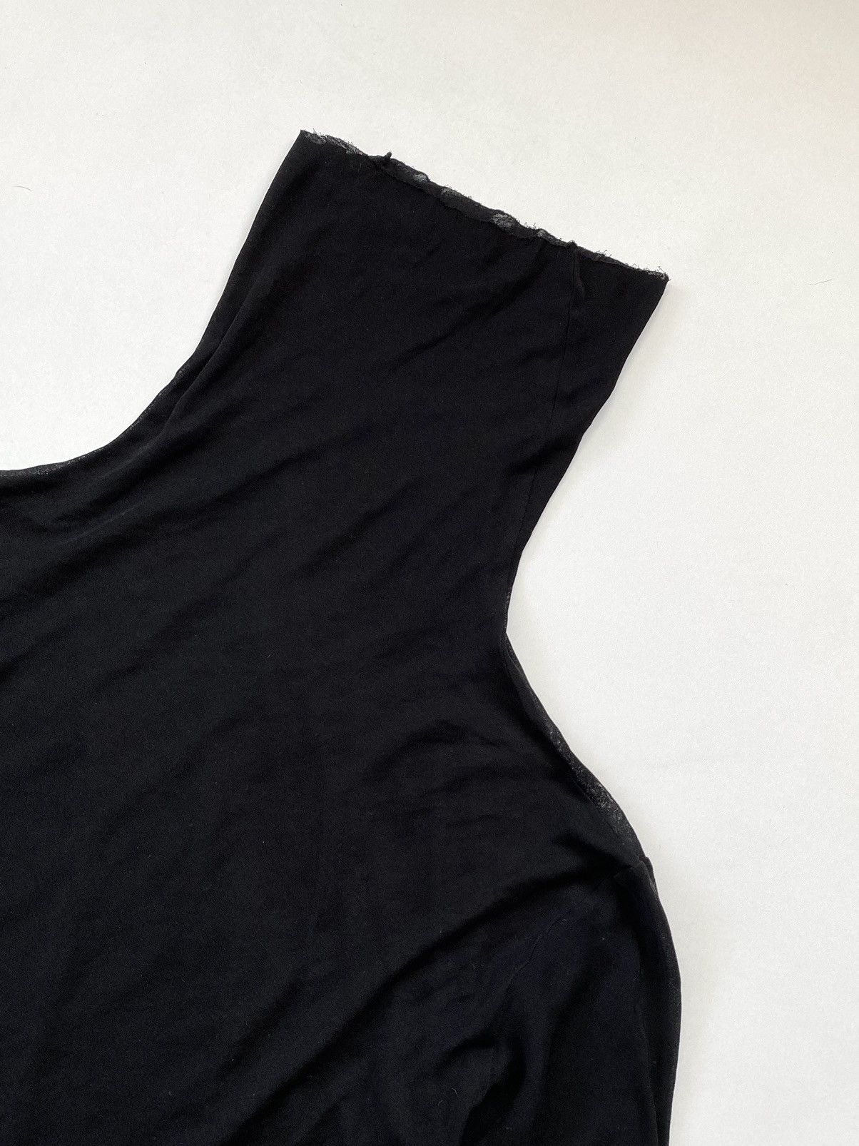 Yohji Yamamoto Vintage 90s Yohji Yamamoto Roll Neck Transparent Mesh Shirt Size S / US 4 / IT 40 - 7 Thumbnail
