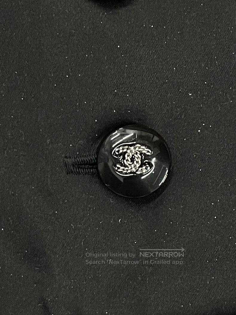Chanel Chanel Black Sparkle Pleated Mini Skirt. Size US 38 / EU 54 - 3 Thumbnail
