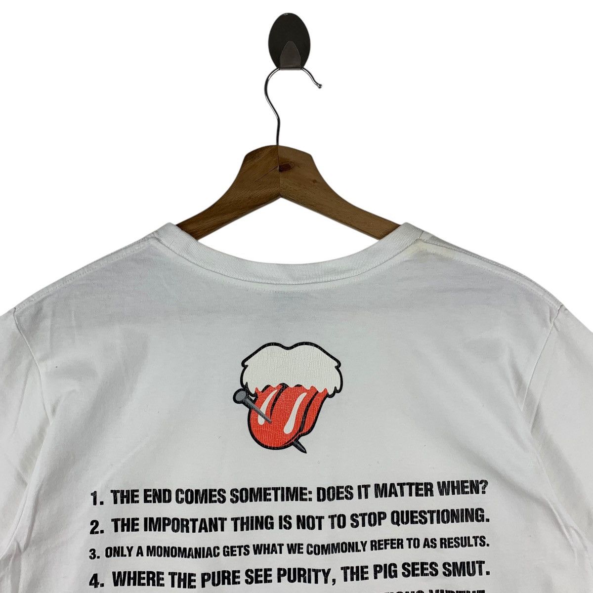 Number (N)ine Vintage Number (N)ine "Milk" Tongue & Lip Logo Tee Size US M / EU 48-50 / 2 - 9 Thumbnail