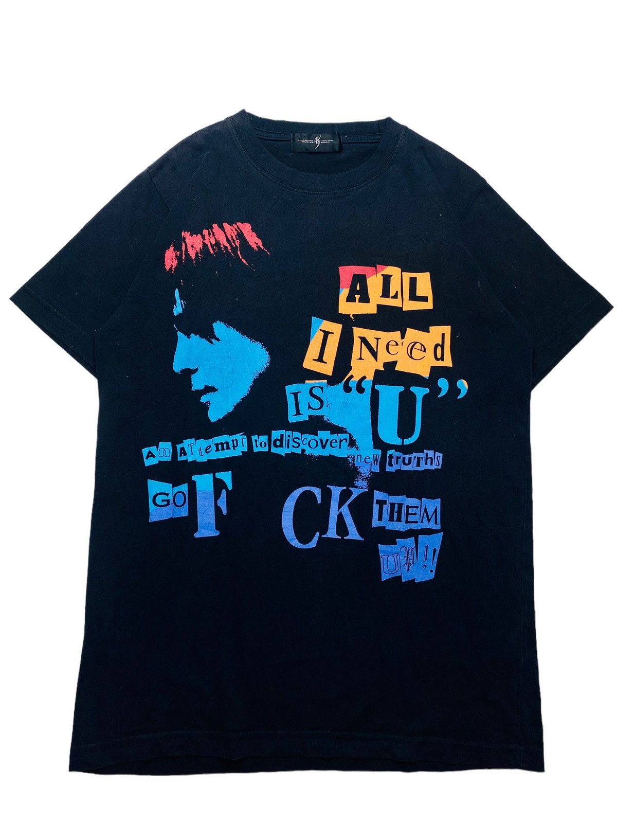 14th Addiction 2004 Kyosuke Kimura - Printed Face Poem Tee Size US M / EU 48-50 / 2 - 3 Thumbnail