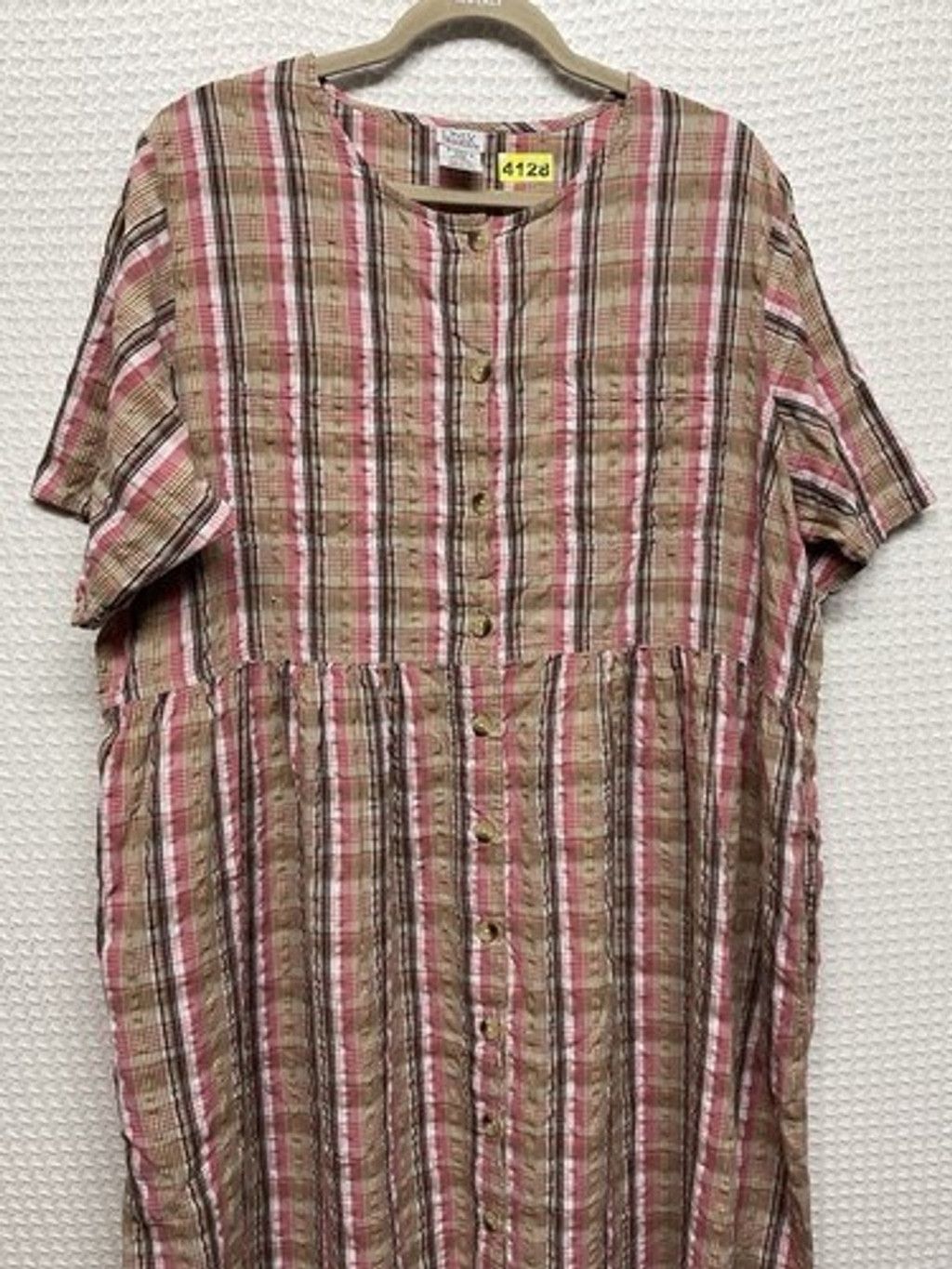 Other VTG Only Necessities Housecoat Vendoor House Dress Women 22W Size 3XL / US 20-22 - 5 Thumbnail