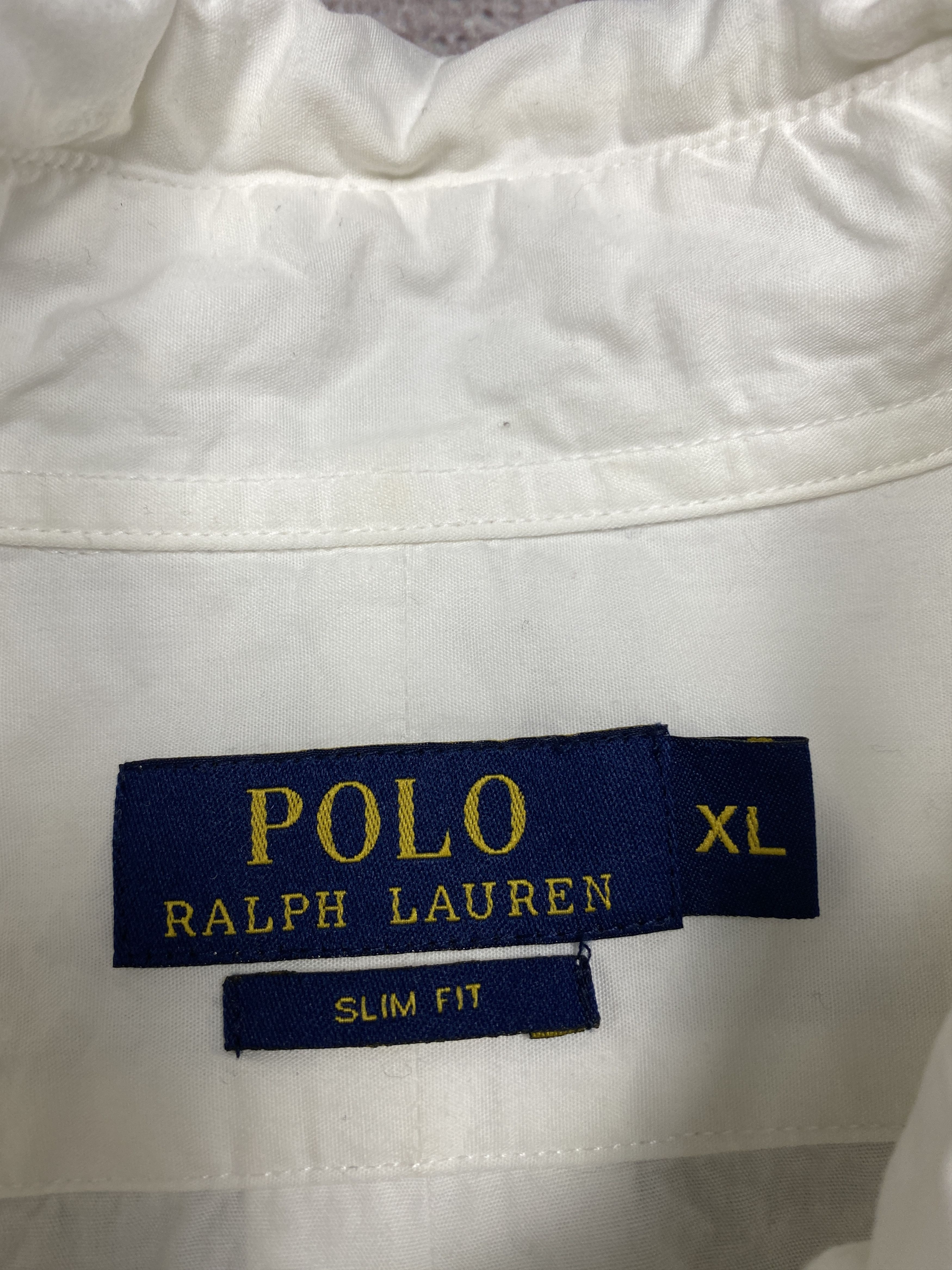 Polo Ralph Lauren × Ralph Lauren Polo Ralph Lauren Vintage Mens White Shirt Size US XL / EU 56 / 4 - 4 Thumbnail