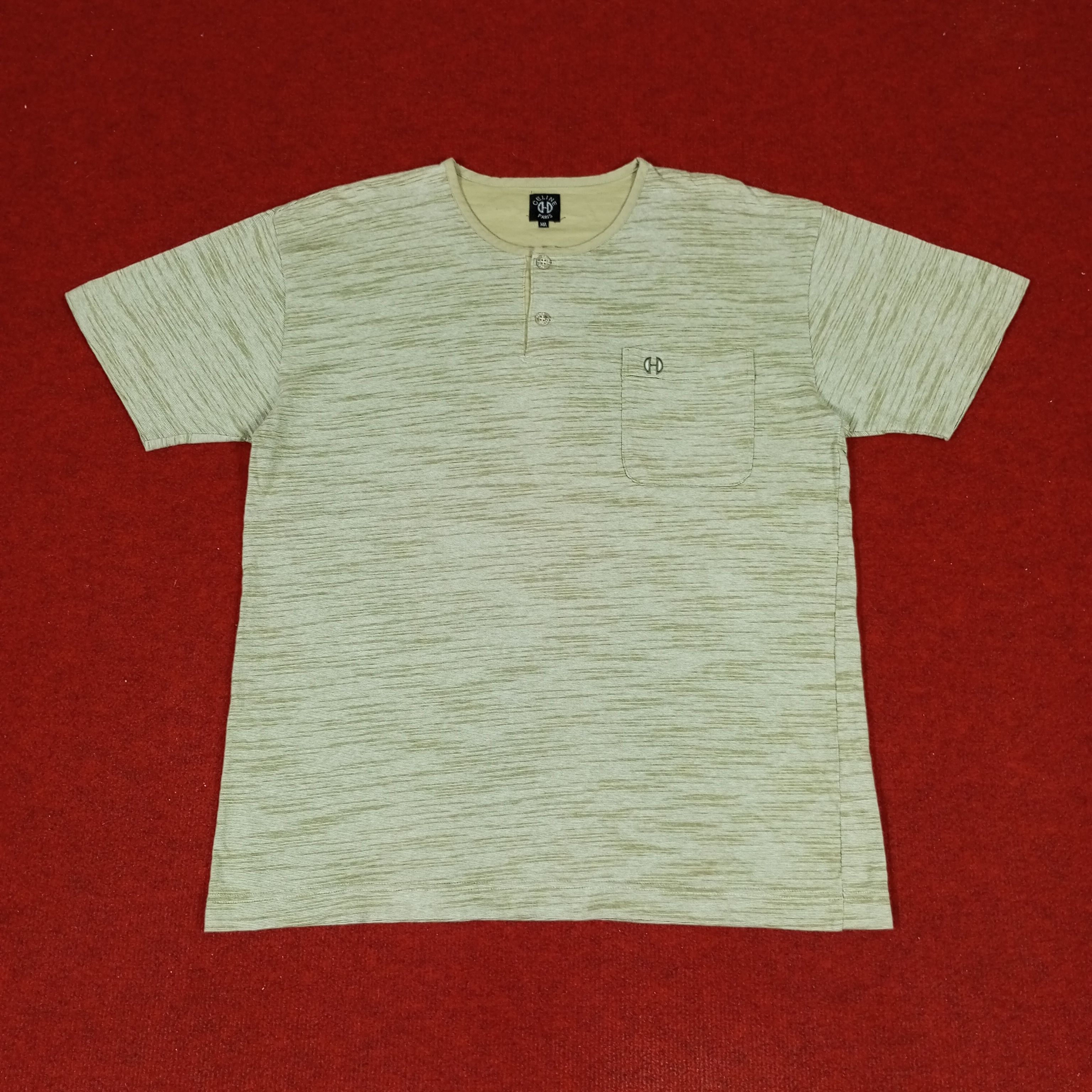 Celine × Vintage Celine Paris Logo Pocket Design Fashion Style Tshirt Size US L / EU 52-54 / 3 - 1 Thumbnail