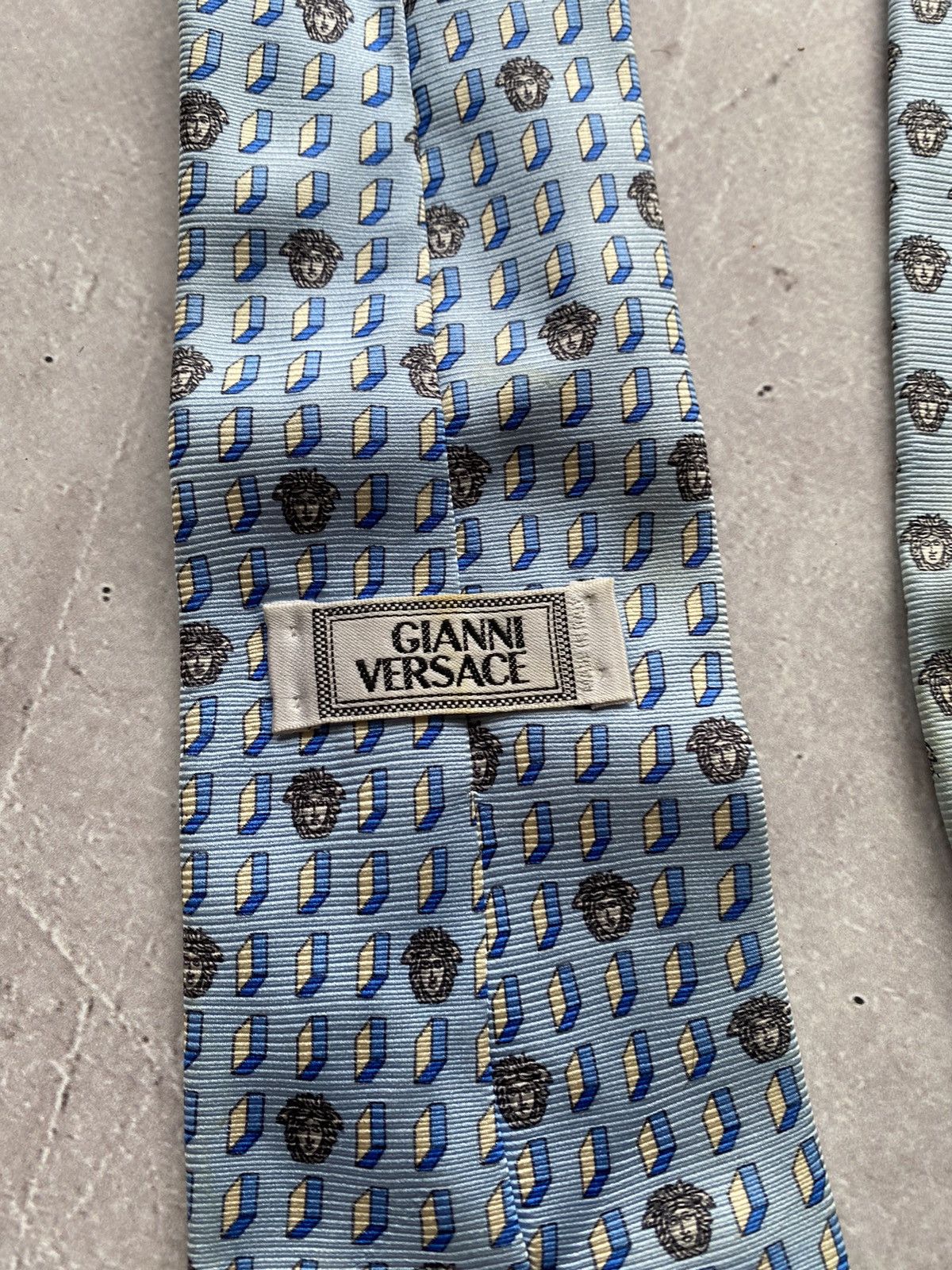 Designer Vintage 90s Gianni Versace Silk Neck Tie Made in Italy USA Size ONE SIZE - 11 Thumbnail