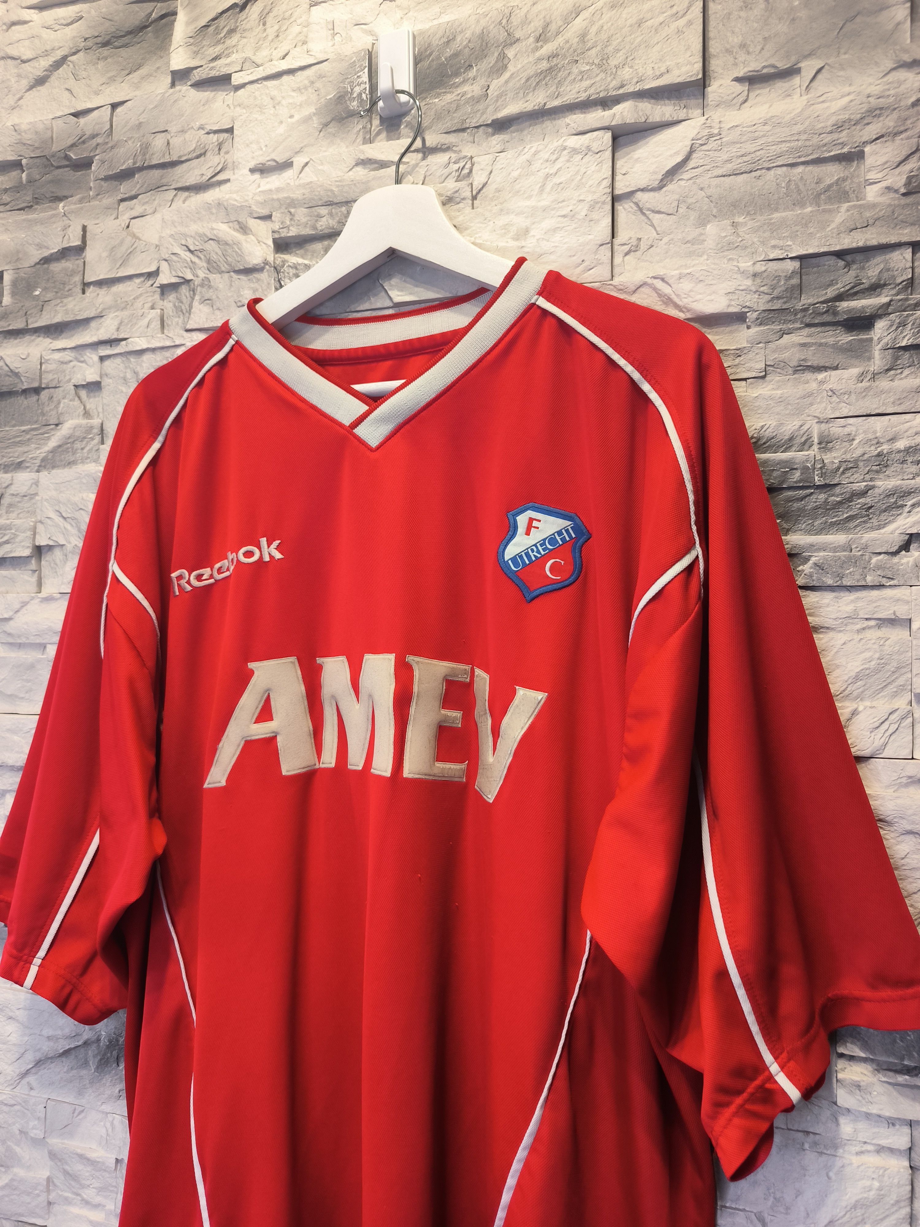 Reebok × Vintage Vintage Reebok Football Jersey Utrecht FC Amev Shirt 90s Size US XXL / EU 58 / 5 - 2 Thumbnail