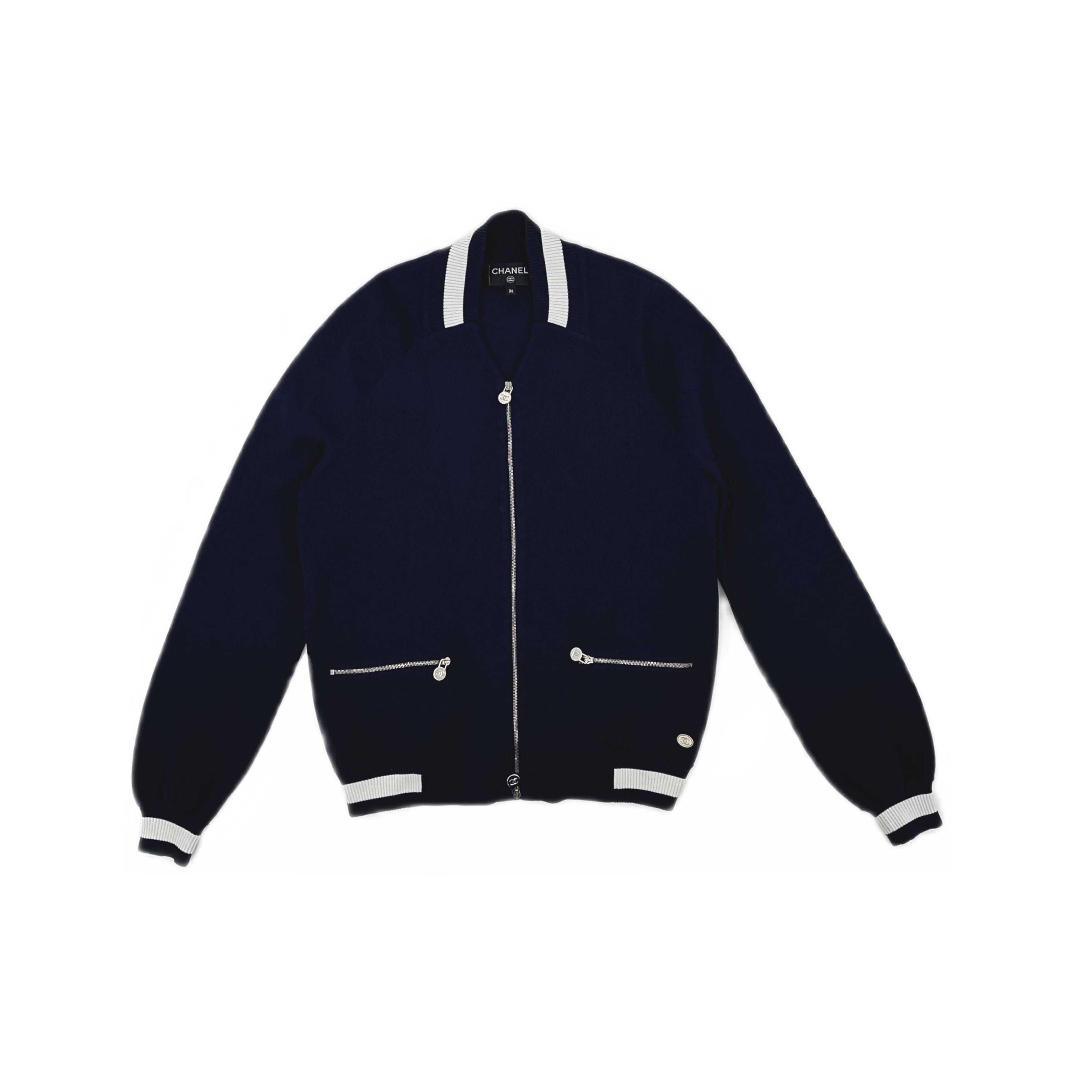 Chanel Chanel Zip-Up Sweater Size 36 Size XS / US 0-2 / IT 36-38 - 1 Thumbnail