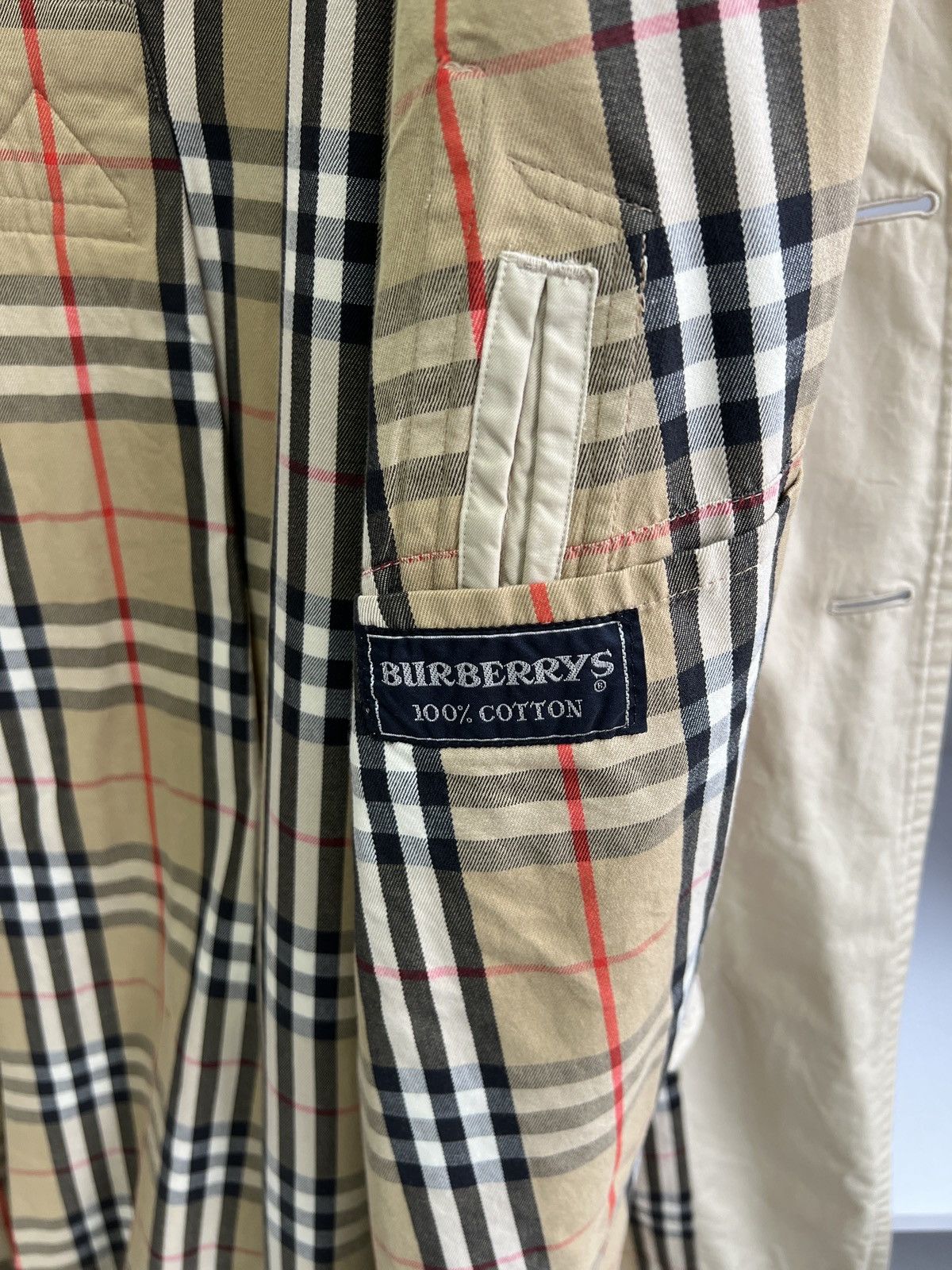 Burberry × Vintage Vintage Burberry Nova Check Trench coat Size US M / EU 48-50 / 2 - 11 Thumbnail