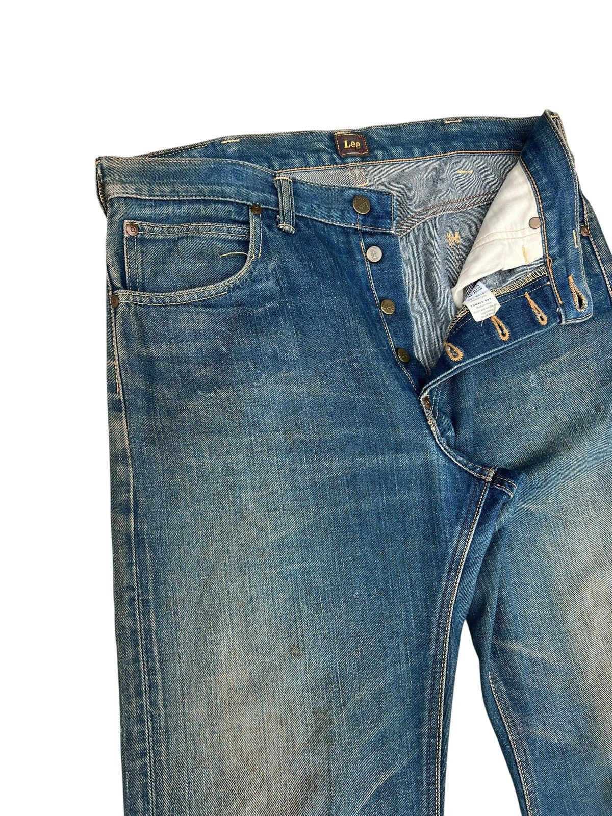Lee Vintage Lee Riders Union Made Dirty Mud Denim Selvedge Jeans Size US 33 - 6 Thumbnail