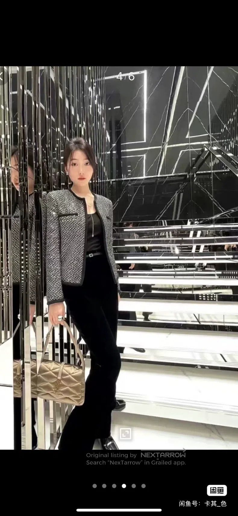 Saint Laurent Paris Saint Laurent Paris size 75 Crystal Leather Belt Size ONE SIZE - 8 Thumbnail