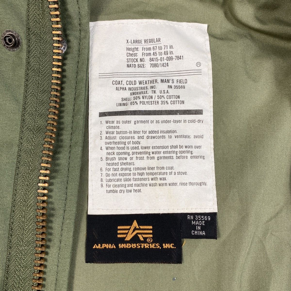 Alpha Industries Alpha Industries M65 Oversized Military Field Jacket Size US XL / EU 56 / 4 - 8 Thumbnail