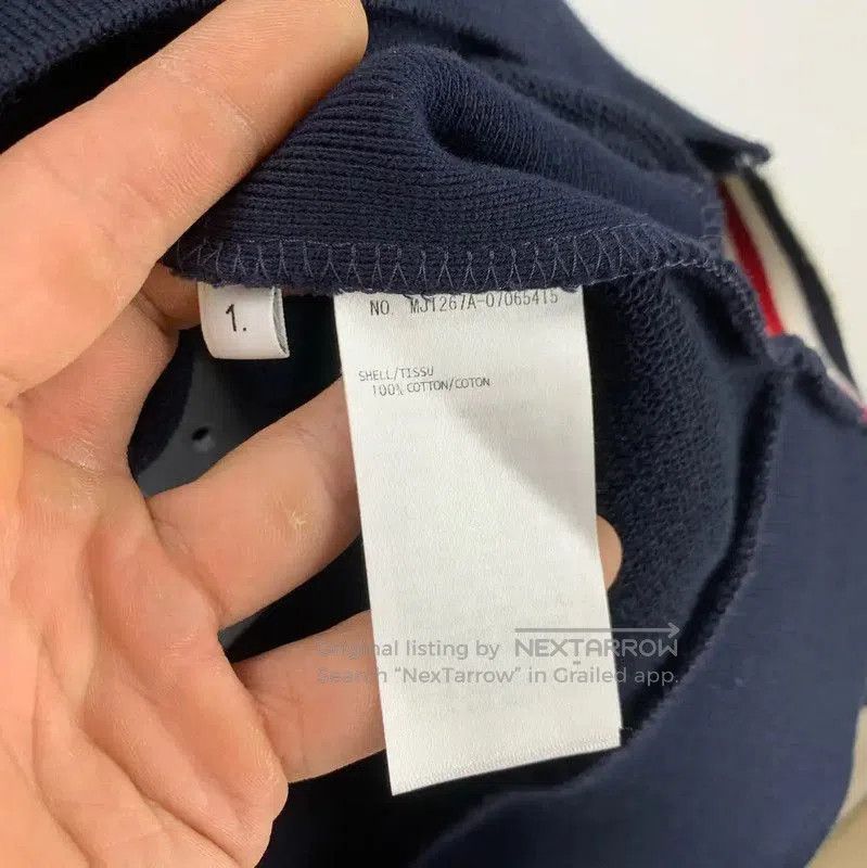 Thom Browne Thom Browne Blue Cotton Men's Sweatshirt . Size US M / EU 48-50 / 2 - 4 Thumbnail