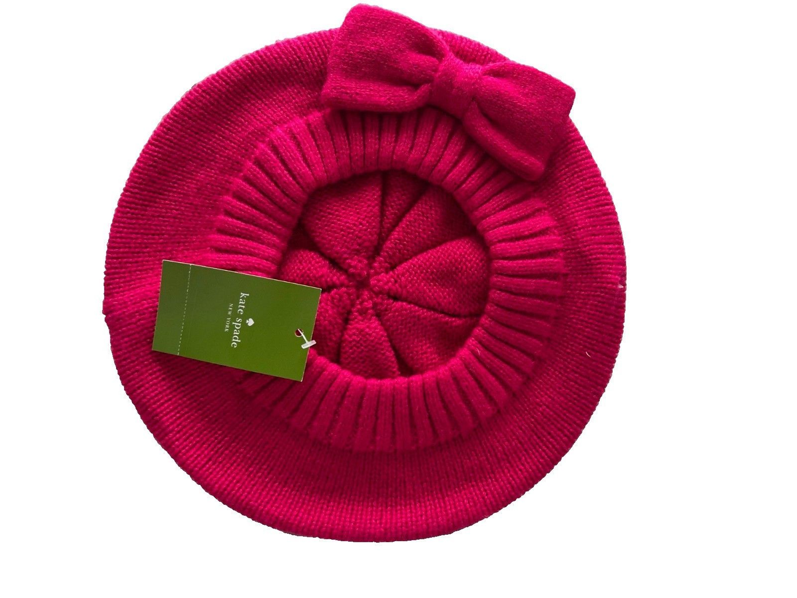 Kate Spade KATE SPADE New York Knit Beret Bow Hat Sweetheart Pink Size ONE SIZE - 2 Thumbnail