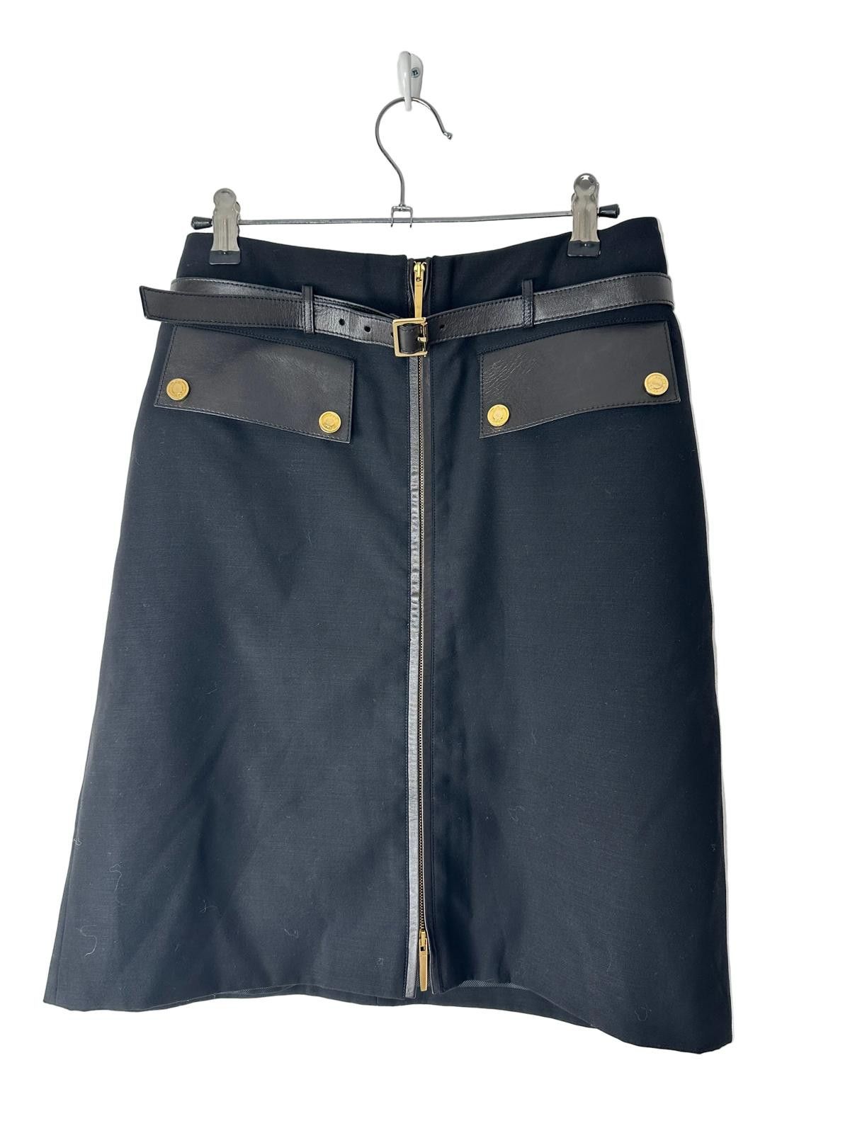 Gucci Gucci F/W 2000 Tom Ford Leather Pocket Skirt Size 32" / US 10 / IT 46 - 4 Thumbnail