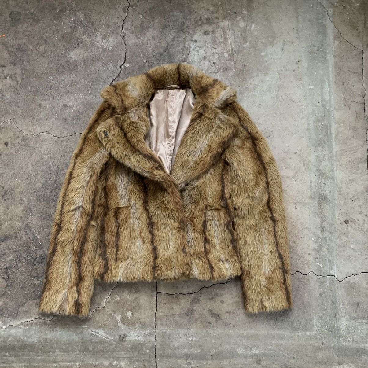 If Six Was Nine Vintage 00s Y2K Faux Fur Cropped Jacket japanese Size S / US 4 / IT 40 - 8 Thumbnail