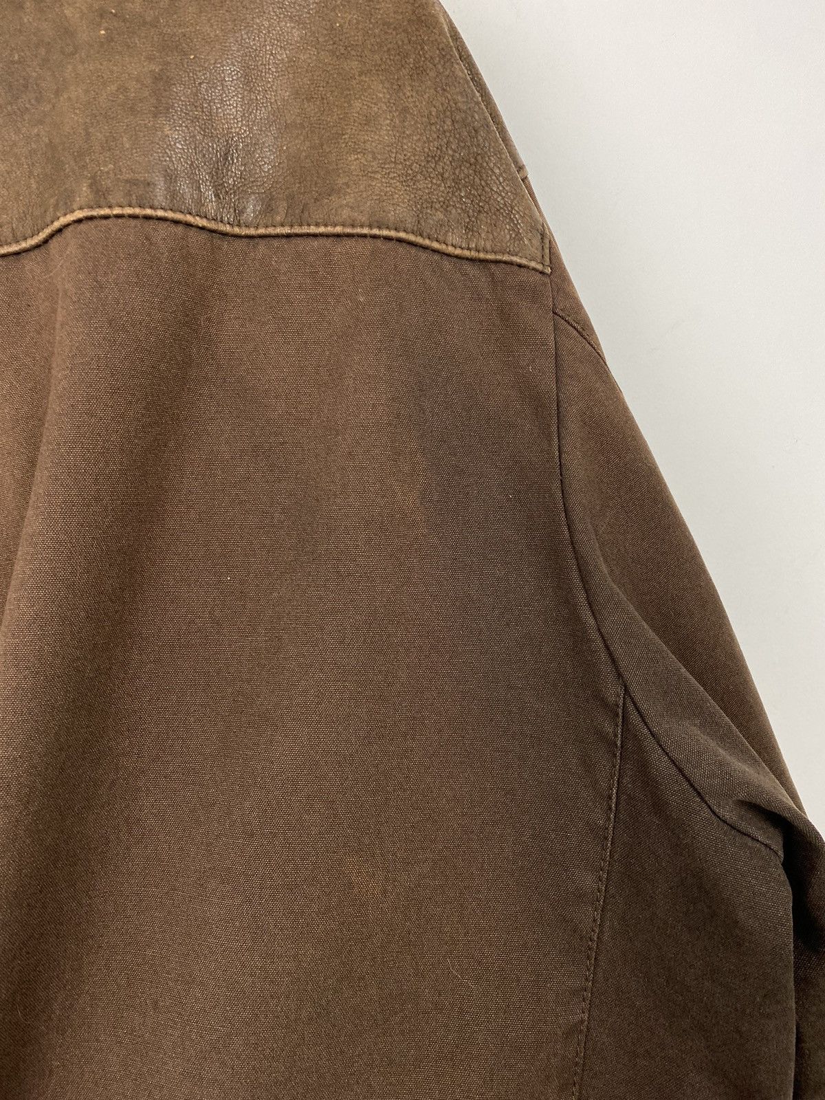Chevignon Vintage Chevignon Cotton Leather Jacket Schott Western Size US XL / EU 56 / 4 - 11 Thumbnail