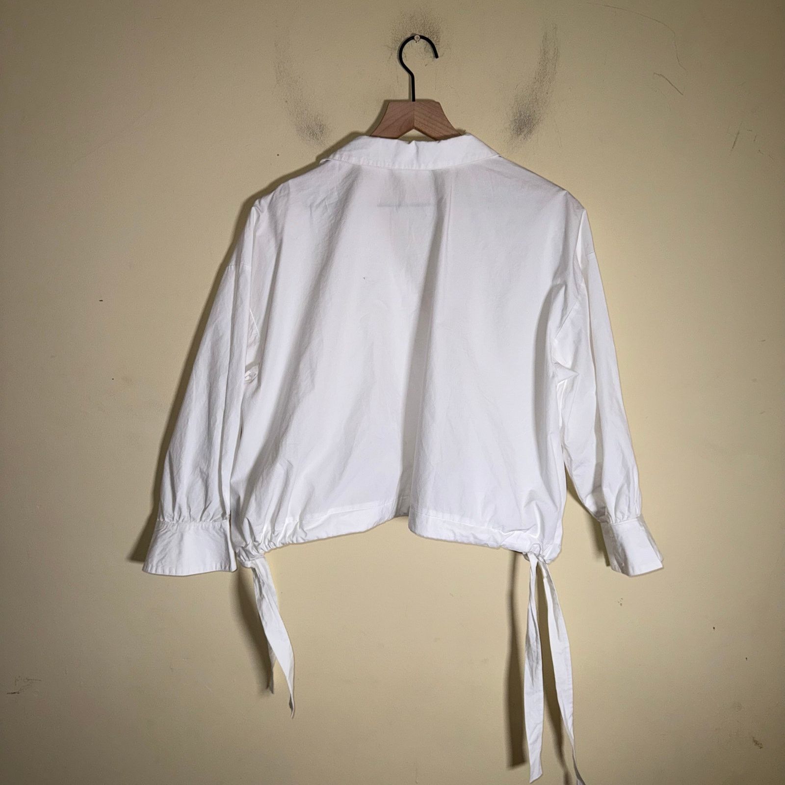 Other STATESIDE Structured Poplin Tie Hem Shirt in White S Size S / US 4 / IT 40 - 10 Thumbnail