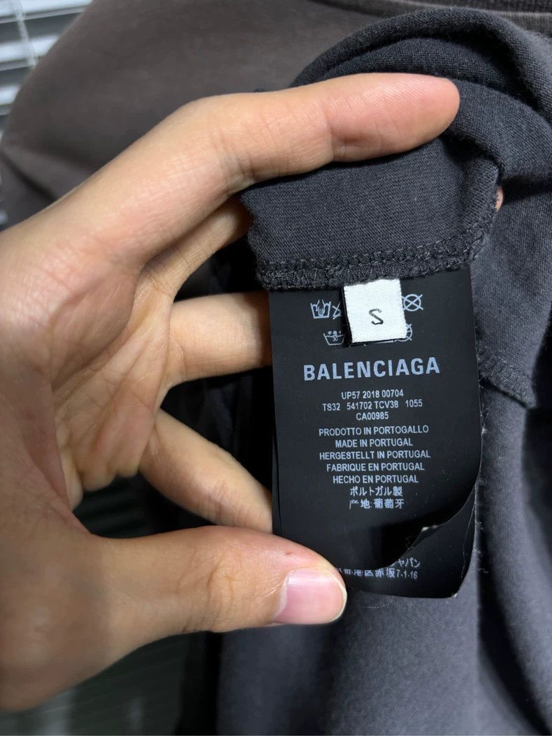Balenciaga Balenciaga short sleeved mud dyed washed gray Speed Hunter Size US S / EU 44-46 / 1 - 8 Thumbnail