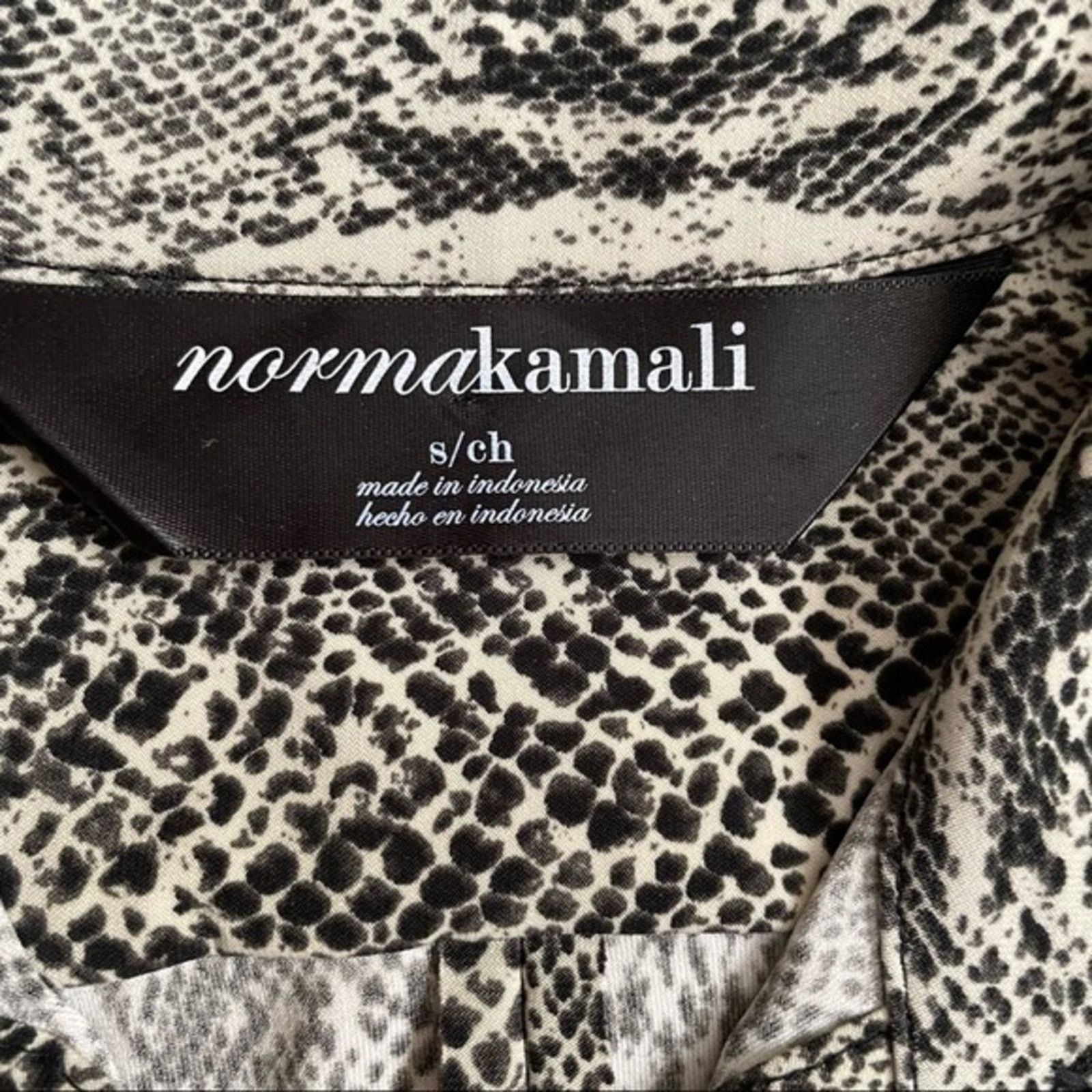 Norma Kamali Norma Kamali Snake Print Buttoned Sheath Shirt Dress Size S Size S / US 4 / IT 40 - 3 Thumbnail