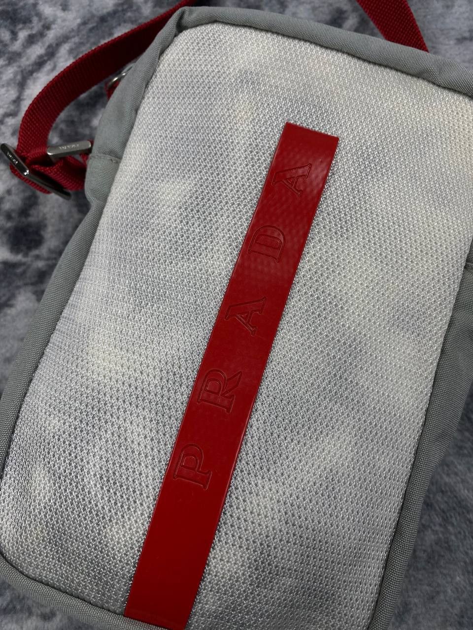 Prada Prada Sport Linea Rossa Shoulder Bag White Size ONE SIZE - 3 Thumbnail